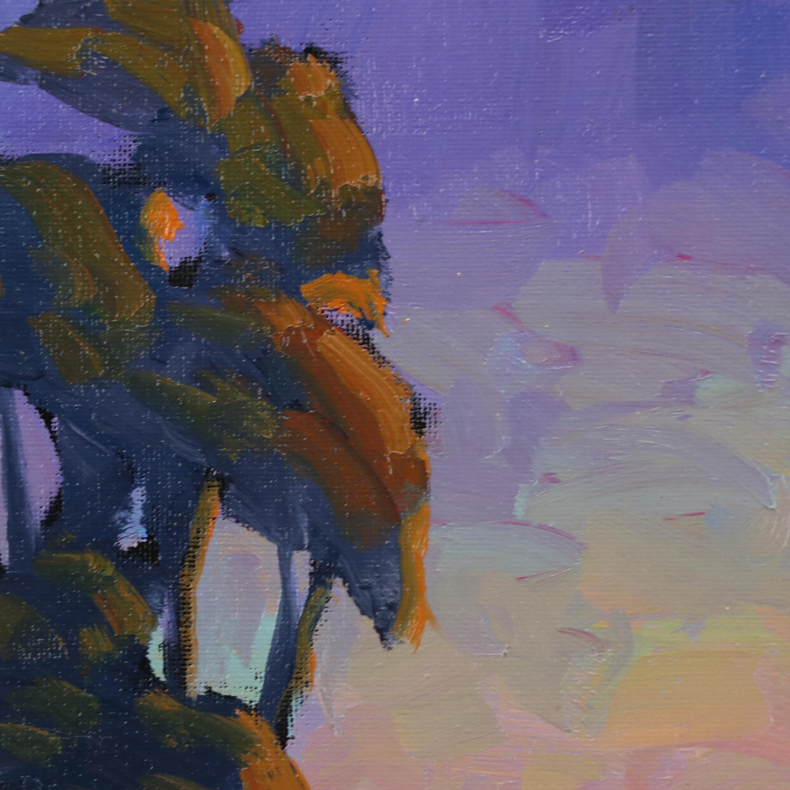 William Hawkins Sunset Landscape Oil Painting, 21st Century