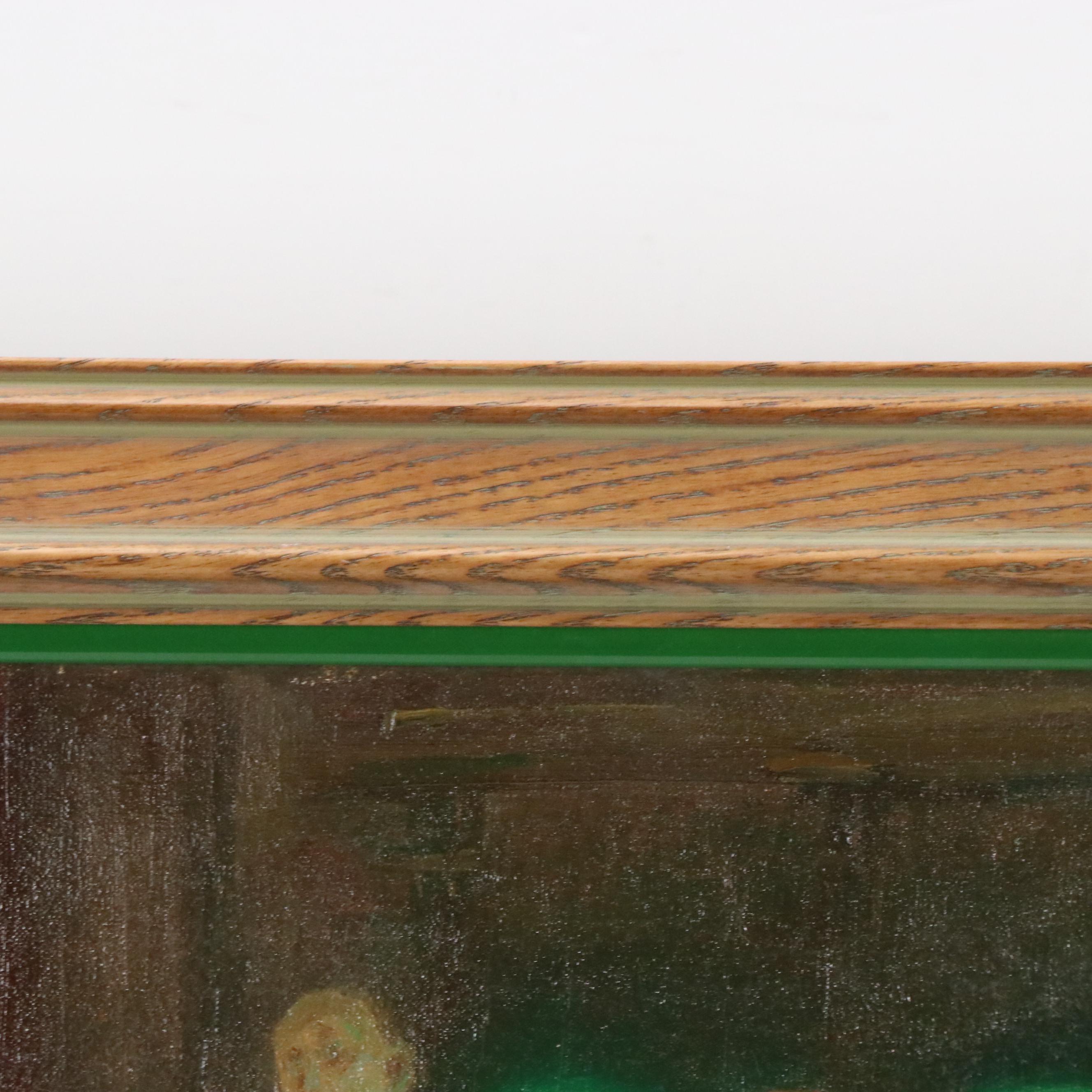 Gaston Hoffmann Oil Painting "Presenting the Evidence," Circa 1930