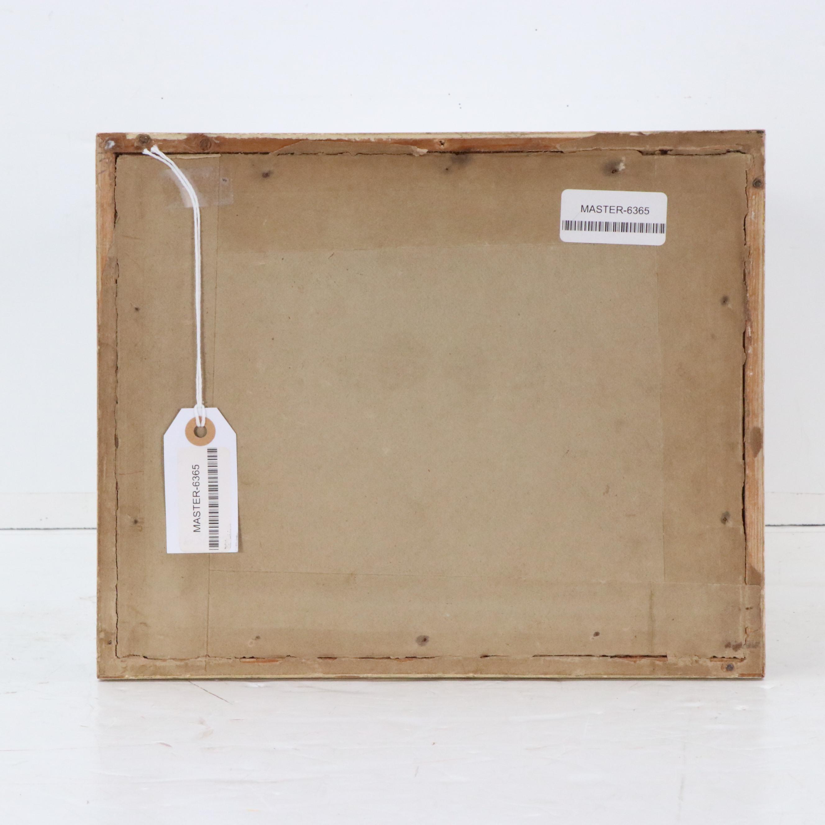 French Pinup Figure Watercolor Illustration, Early 20th Century