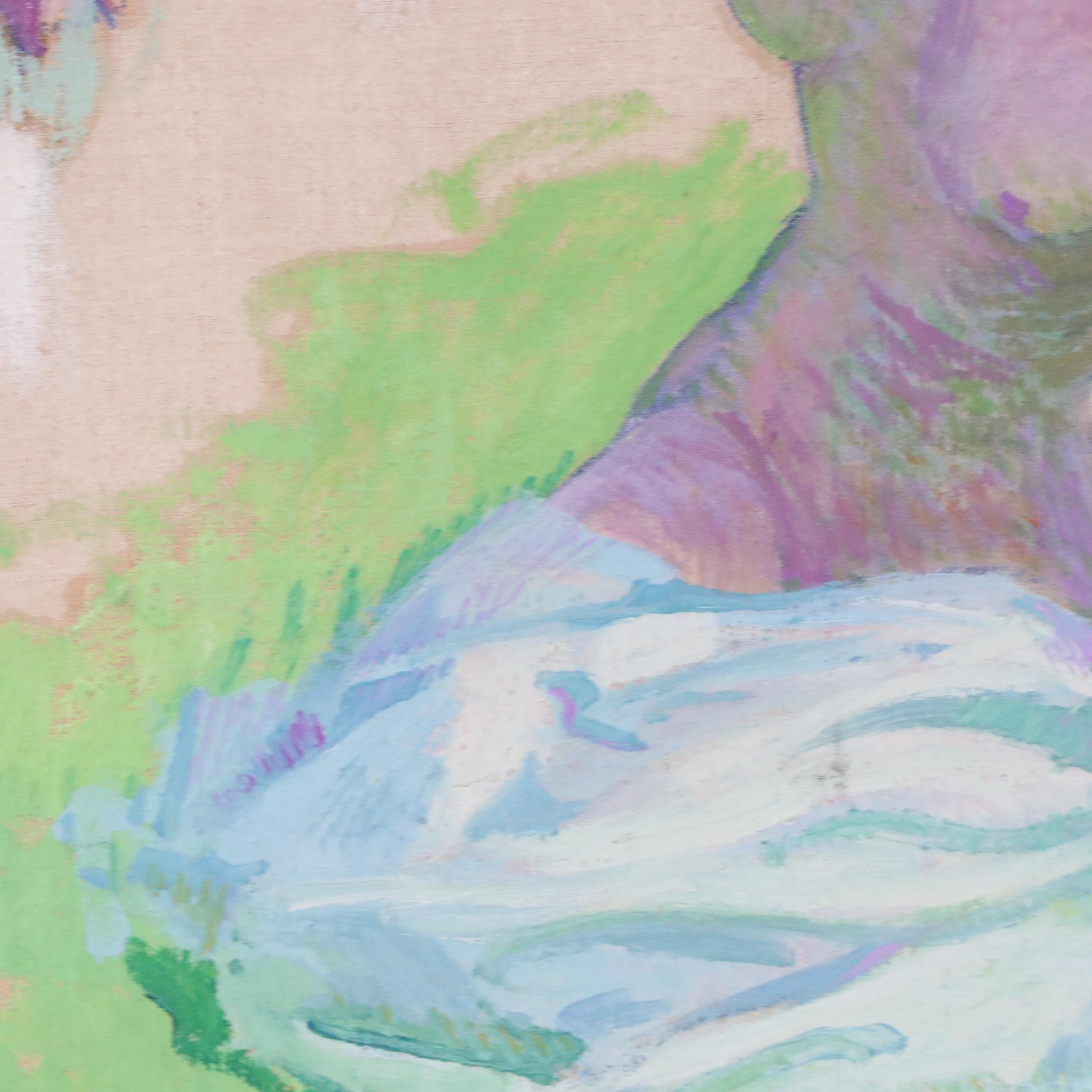 Paul Madeline Post-Impressionist Nude Figure Oil Painting