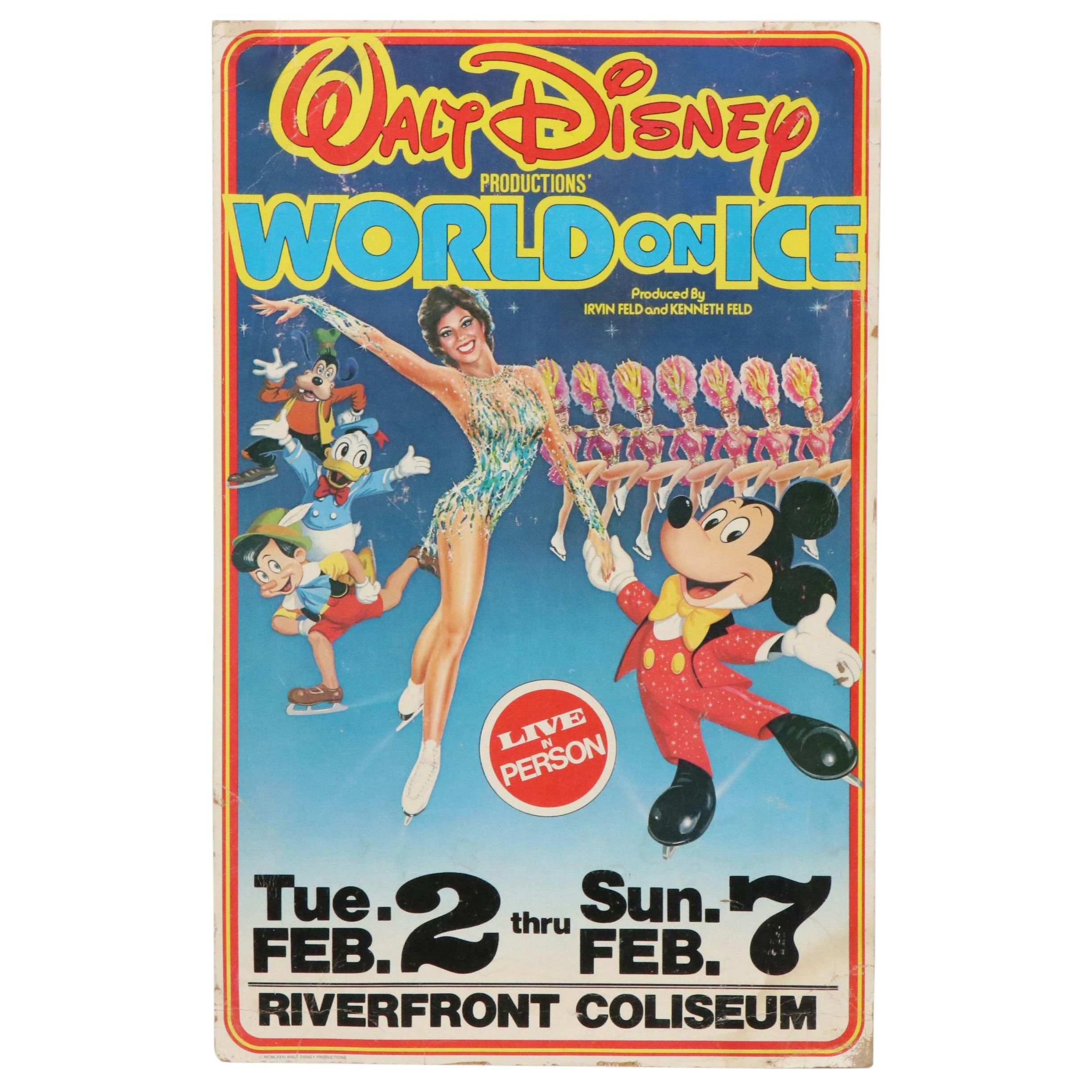 Offset Lithograph Performance Poster "Walt Disney World On Ice"