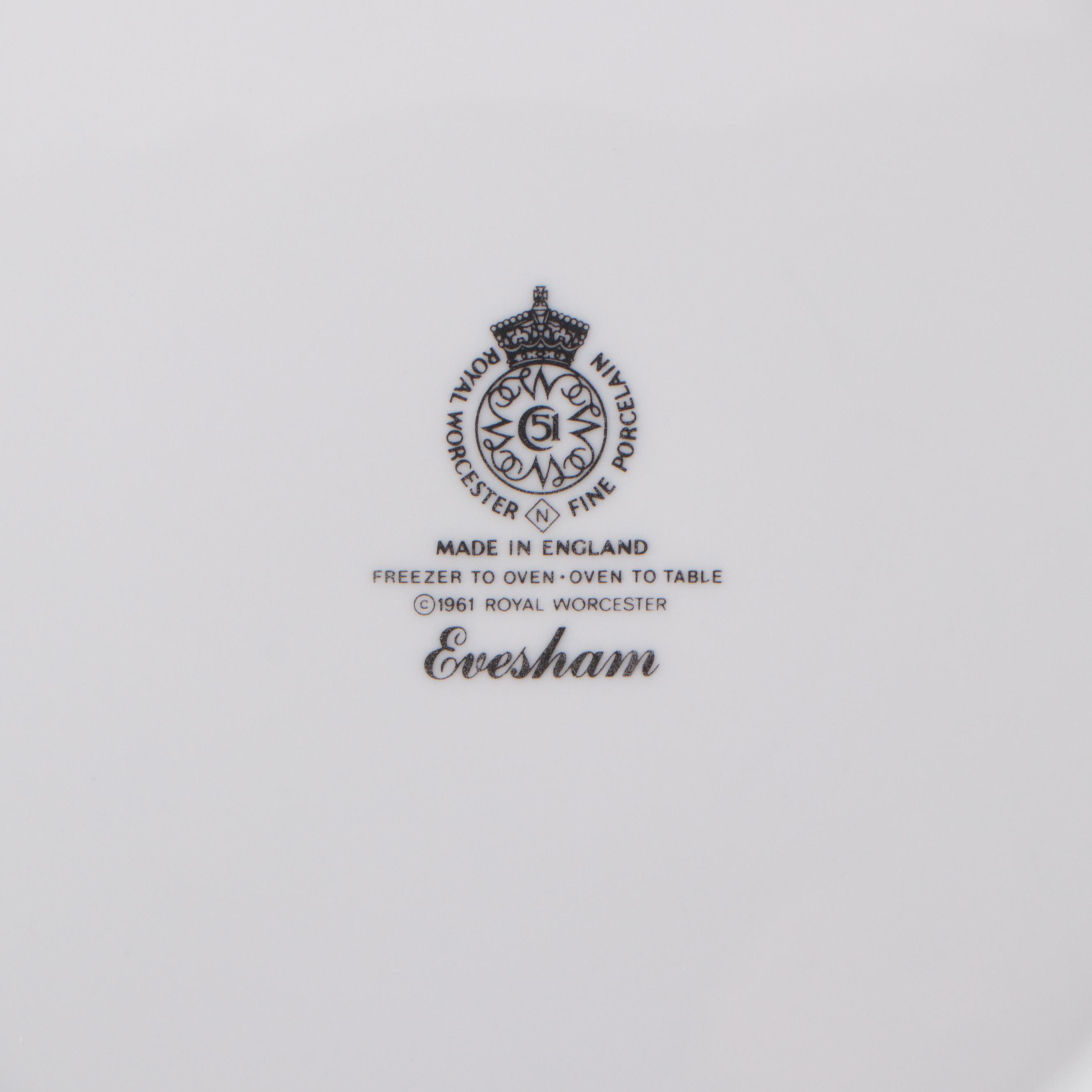 Royal Worcester "Evesham Gold" Dinnerware and Serveware