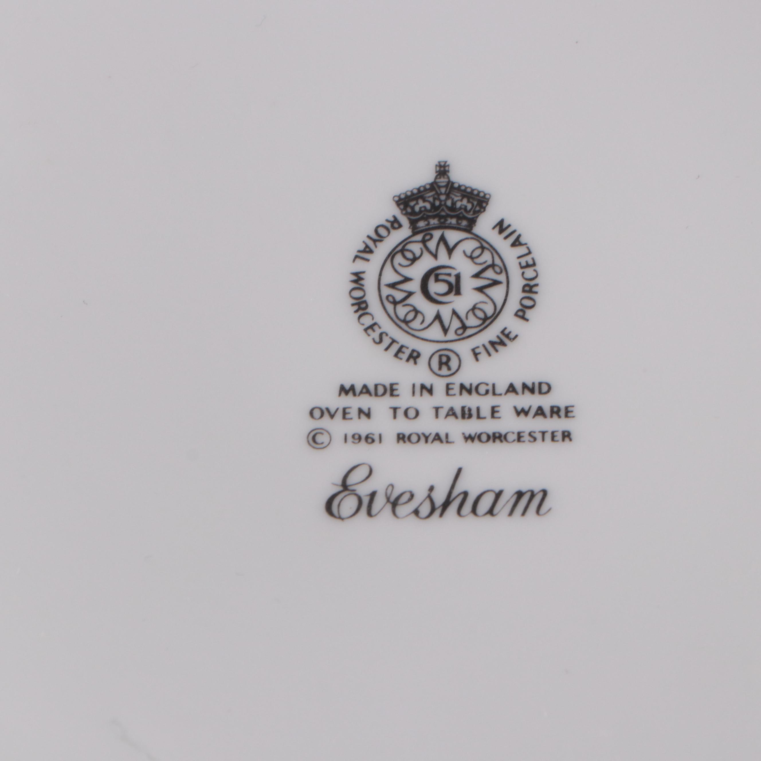 Royal Worcester "Evesham Gold" Dinnerware and Serveware