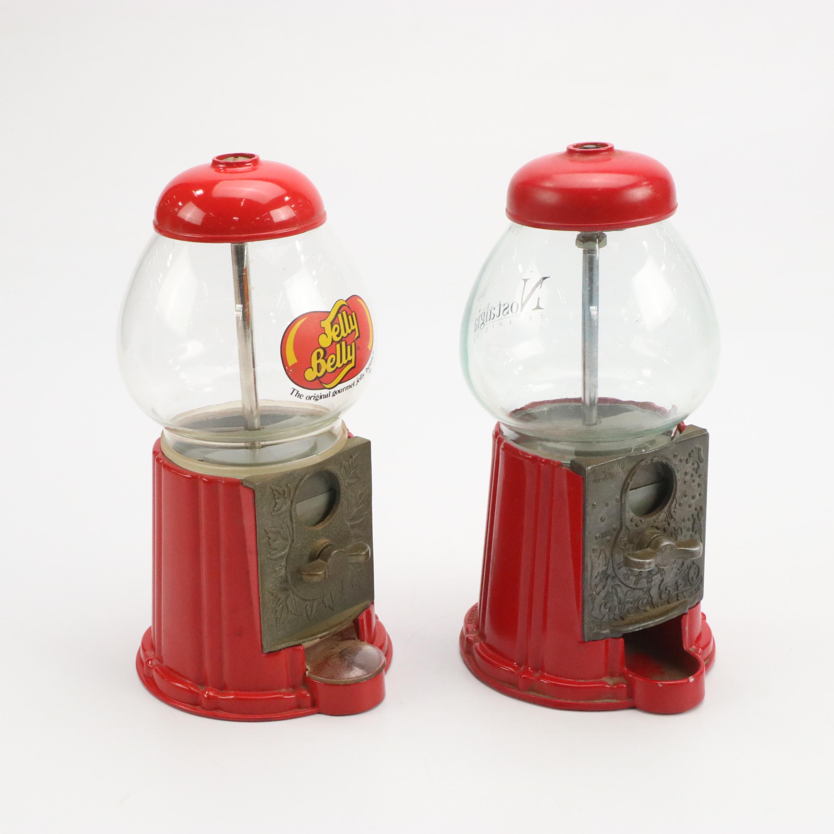 Carousel Industries, Inc and Jelly Belly Painted Metal and Glass Candy Dispenser