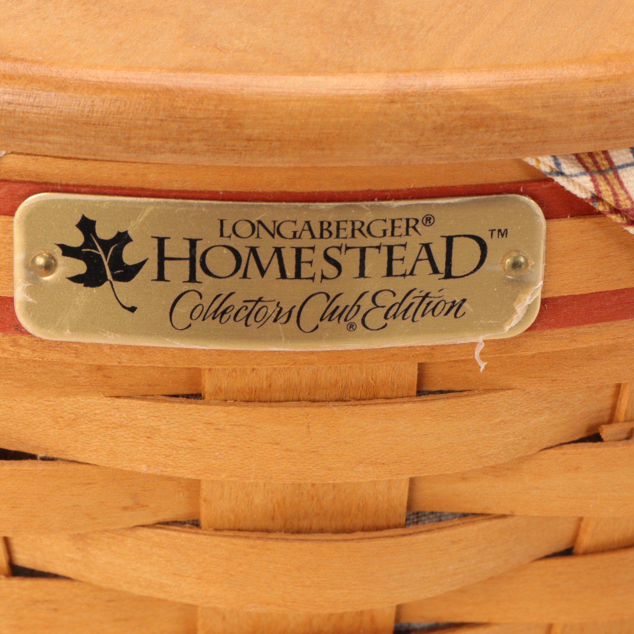 Longaberger "Homestead" and Other Handwoven Maple Baskets