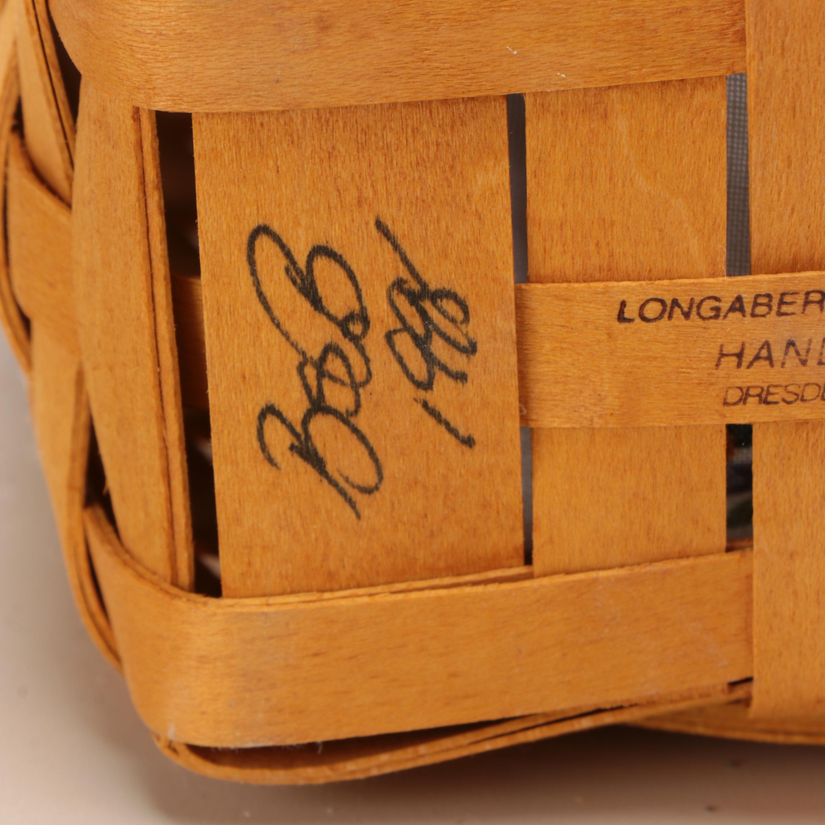 Longaberger "Homestead" and Other Handwoven Maple Baskets
