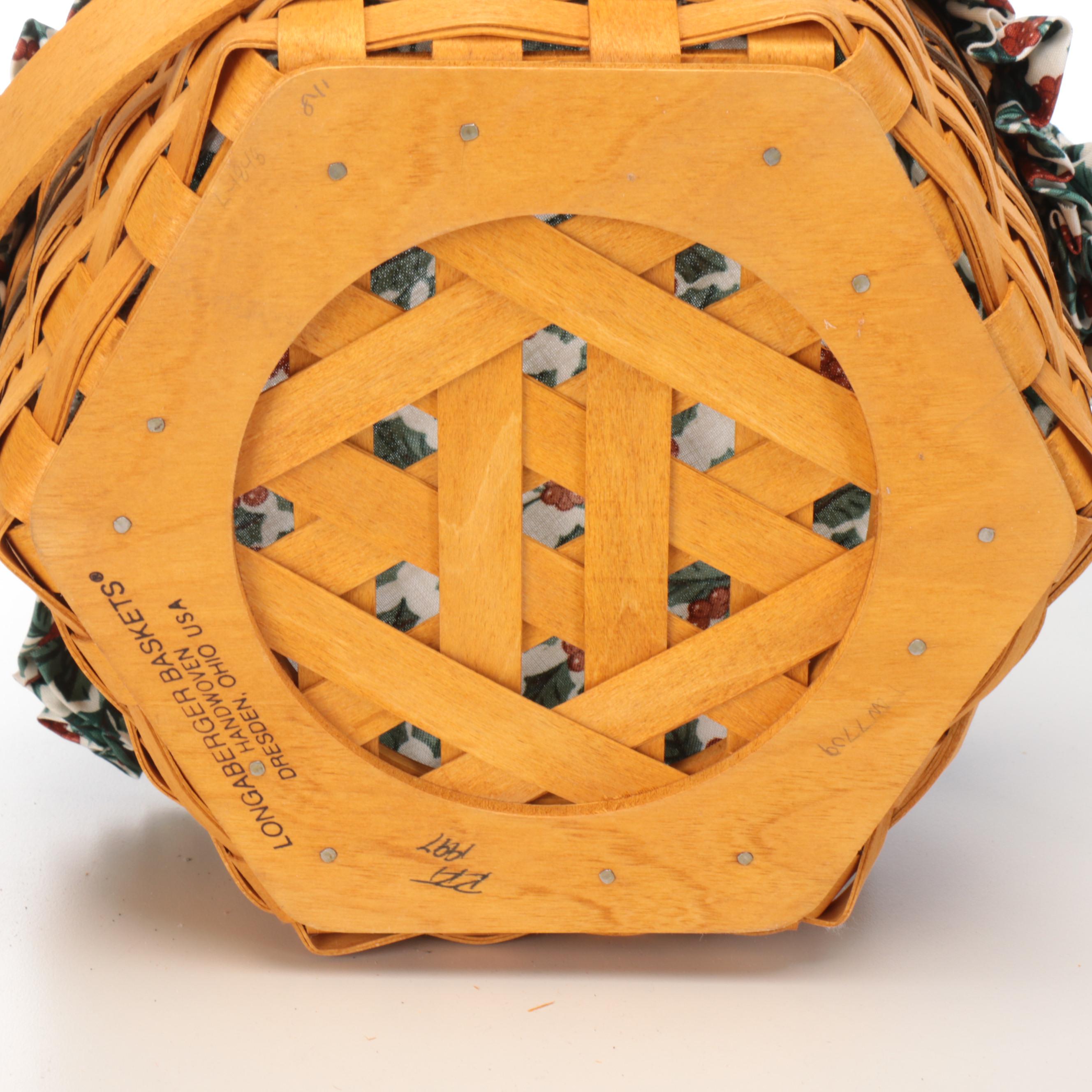 Longaberger "Homestead" and Other Handwoven Maple Baskets