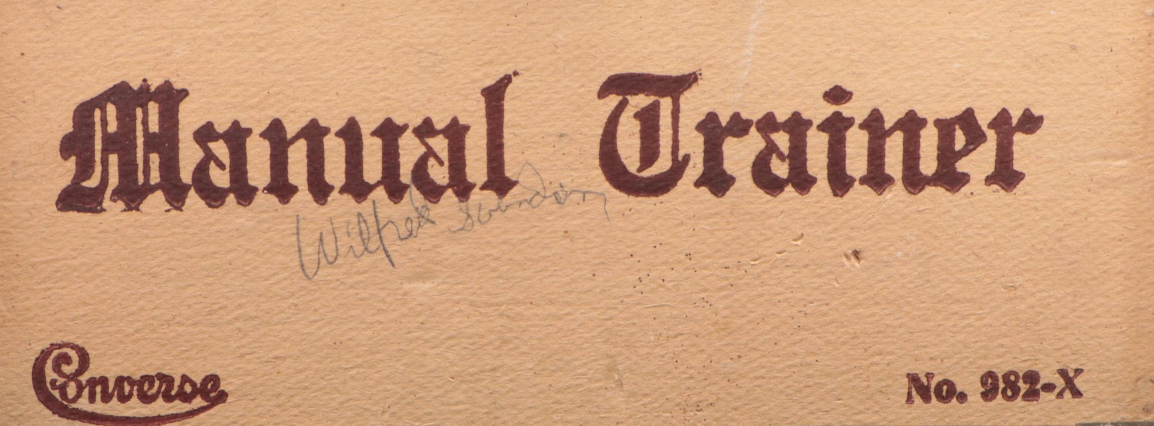 Converse Manual Trainer Vintage Oak Tool Box With Hand Tools