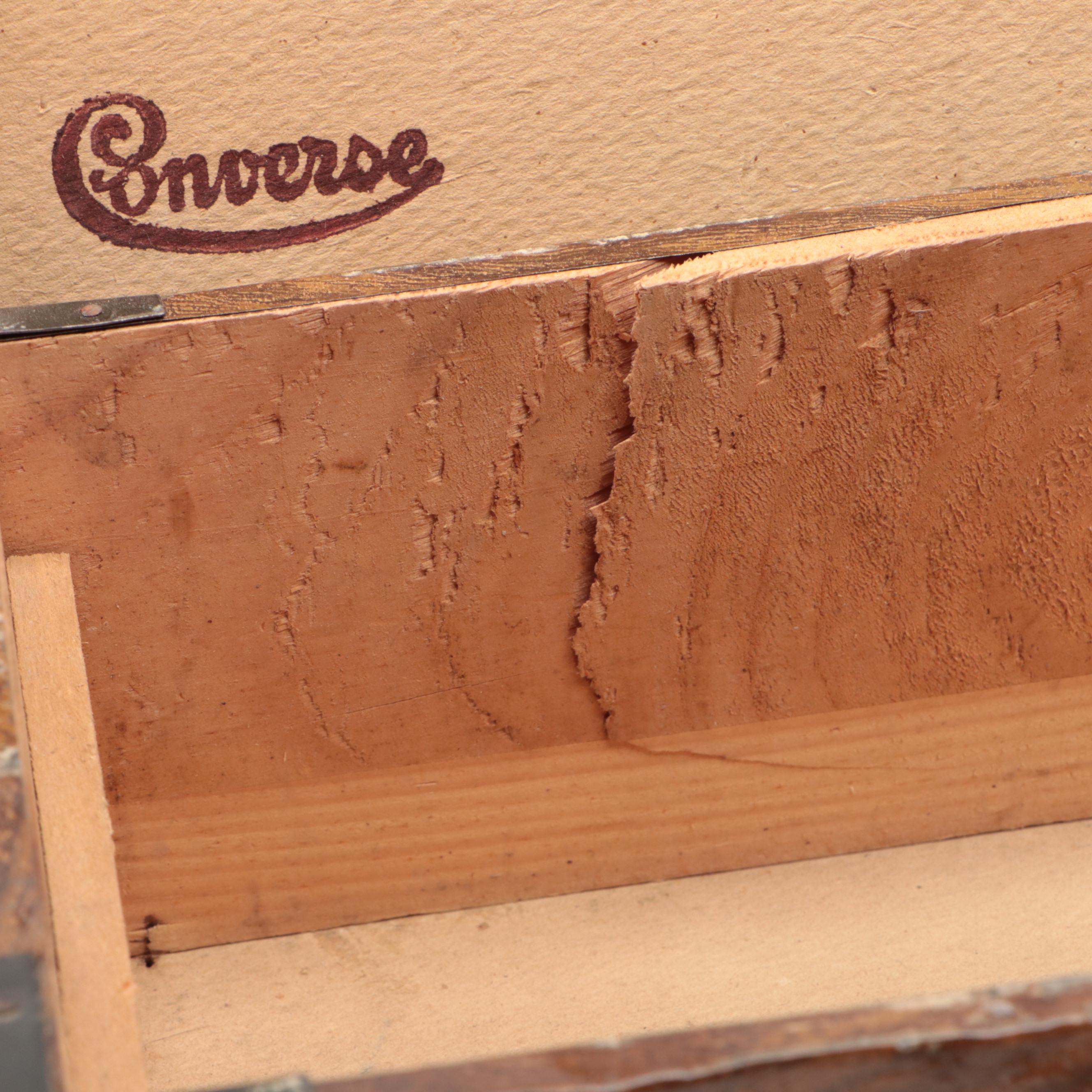 Converse Manual Trainer Vintage Oak Tool Box With Hand Tools