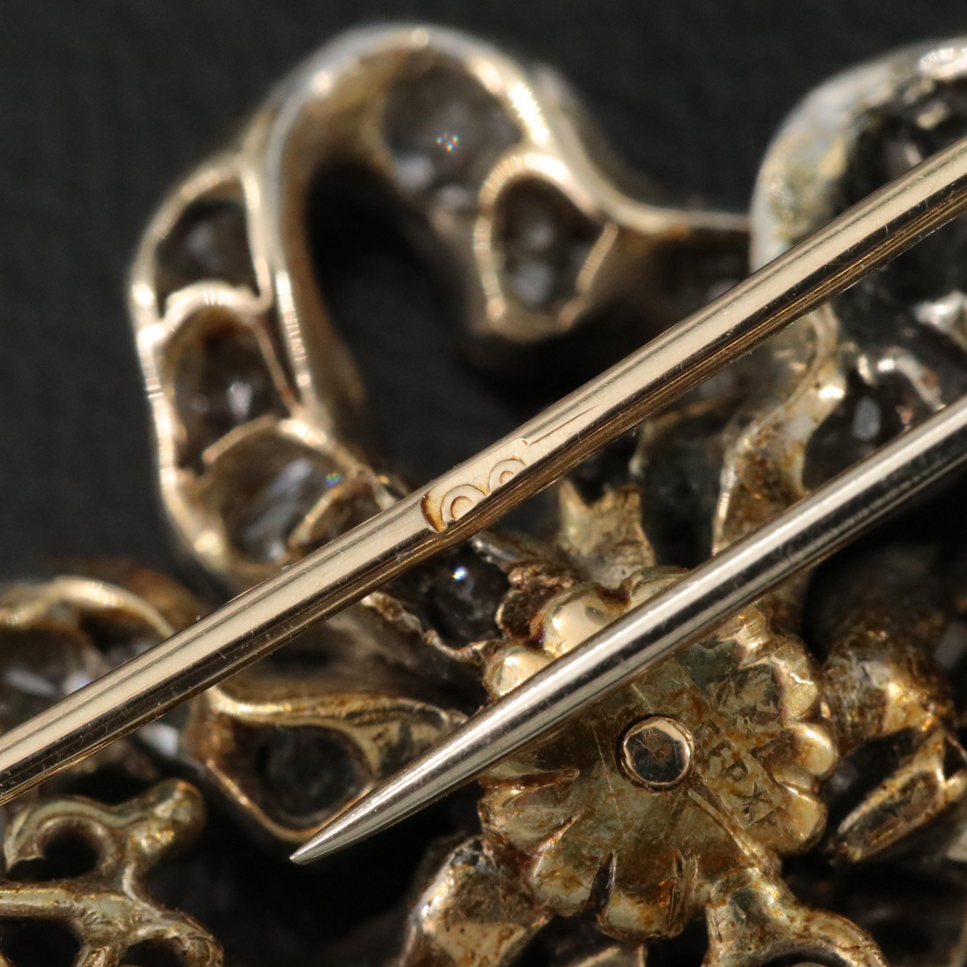 Fabergé 2.50 CTW Diamond Watch Pin with Cartier for Fabergé Pendant Watch