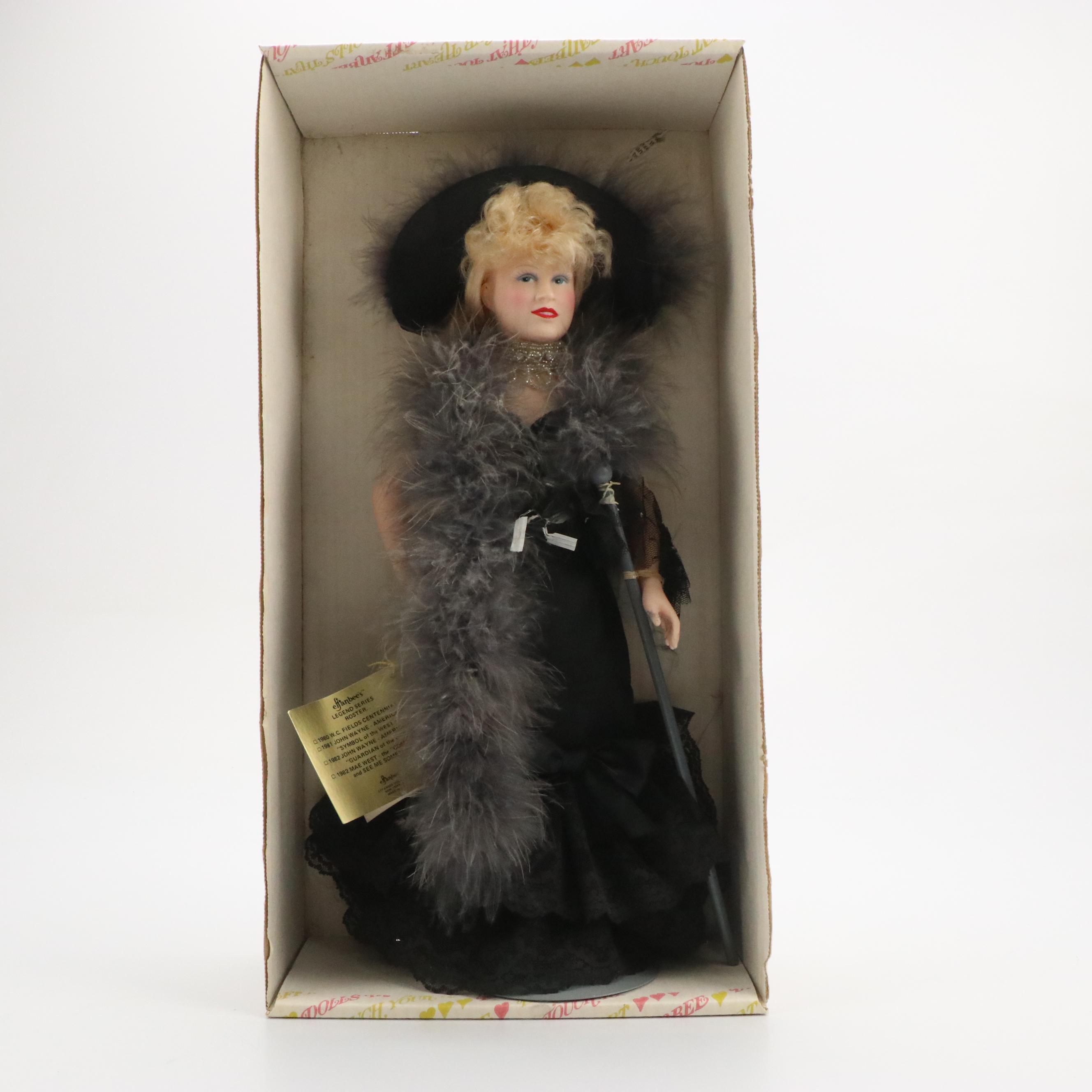 Effanbee W.C. Fields and Mae West Dolls with CoA and Literature, 1980s