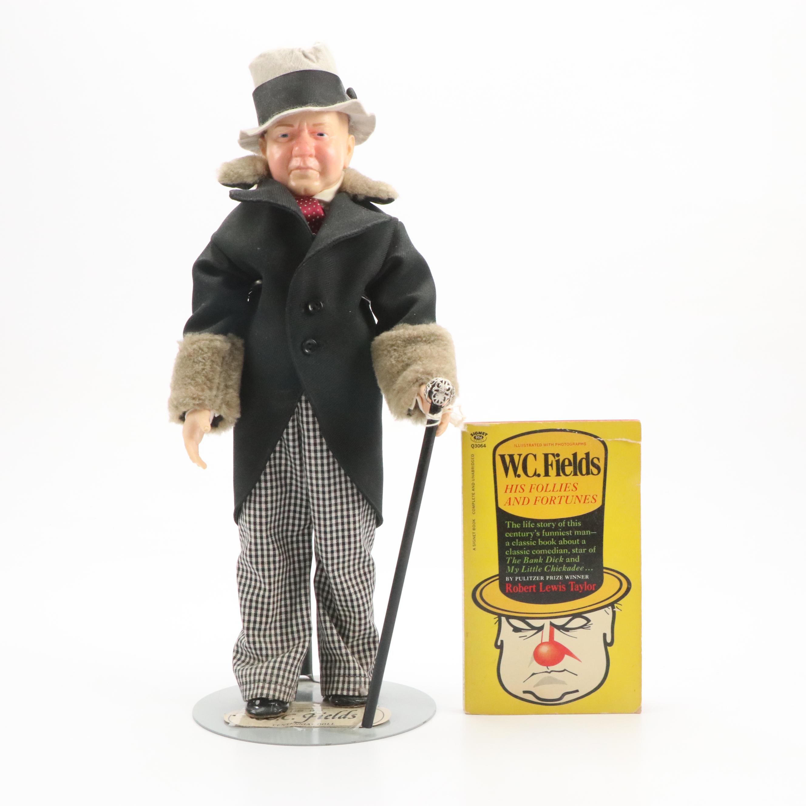 Effanbee W.C. Fields and Mae West Dolls with CoA and Literature, 1980s