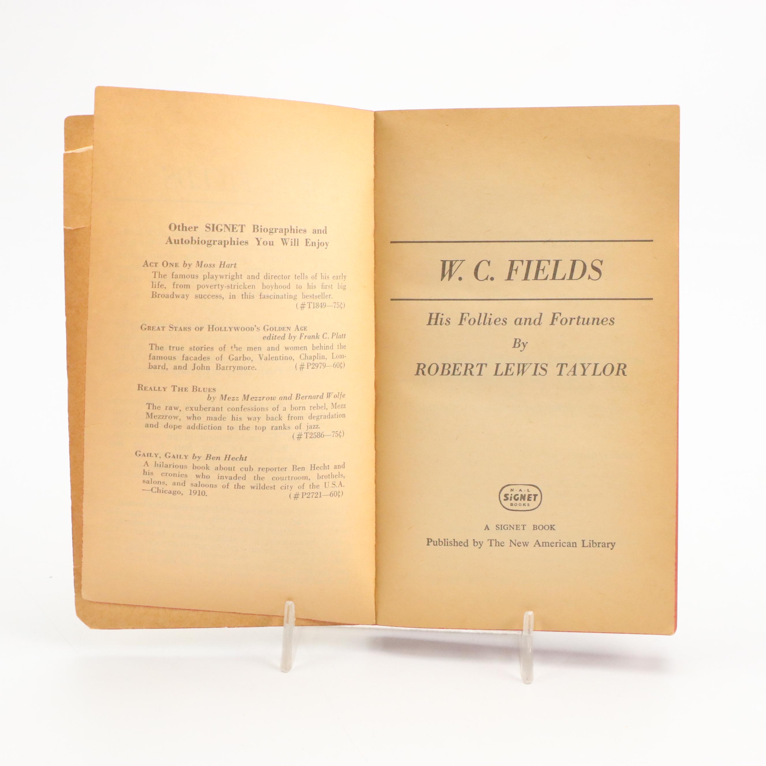 Effanbee W.C. Fields and Mae West Dolls with CoA and Literature, 1980s