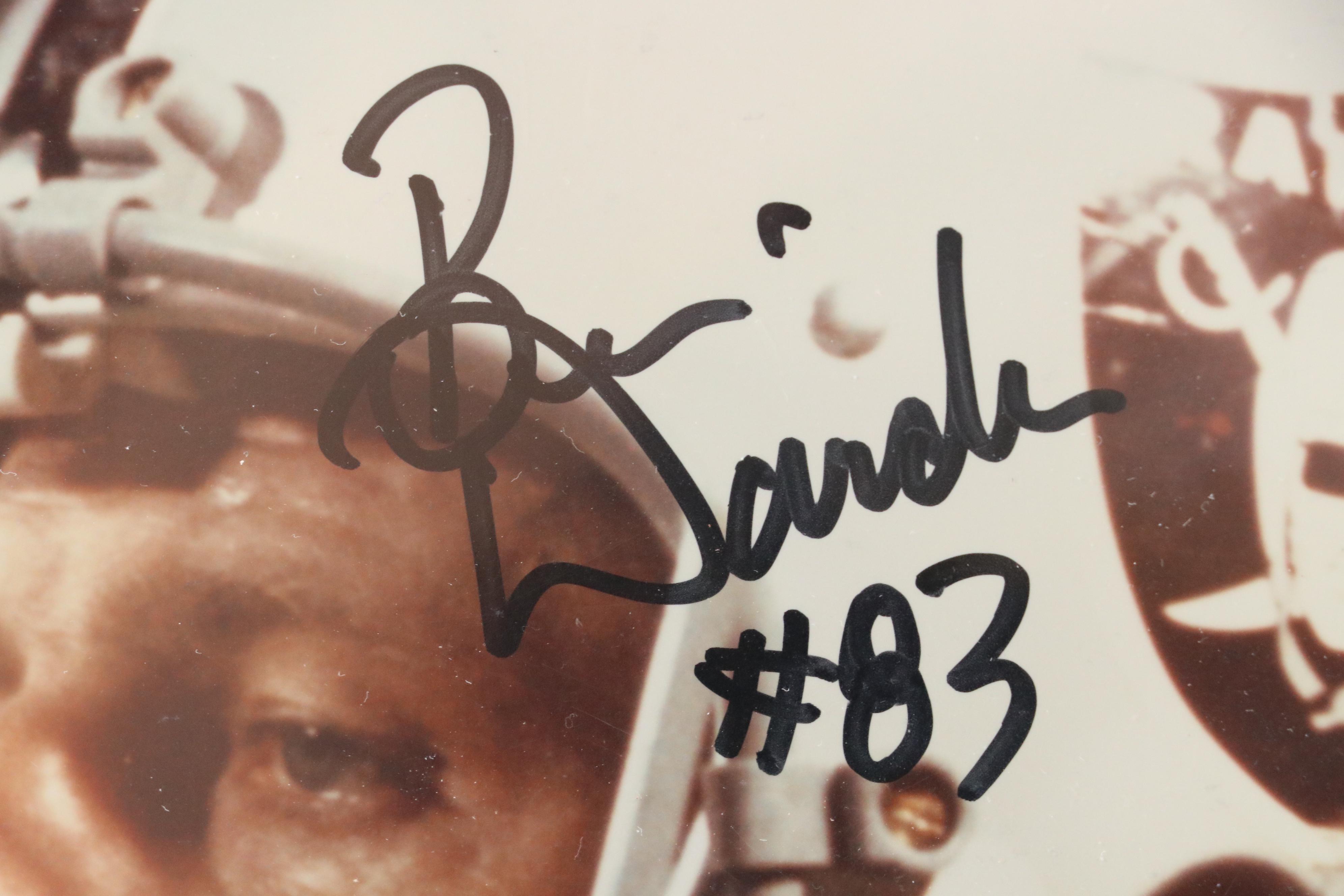 Ben Davidson Signed Oakland Raiders Photos with Football Card