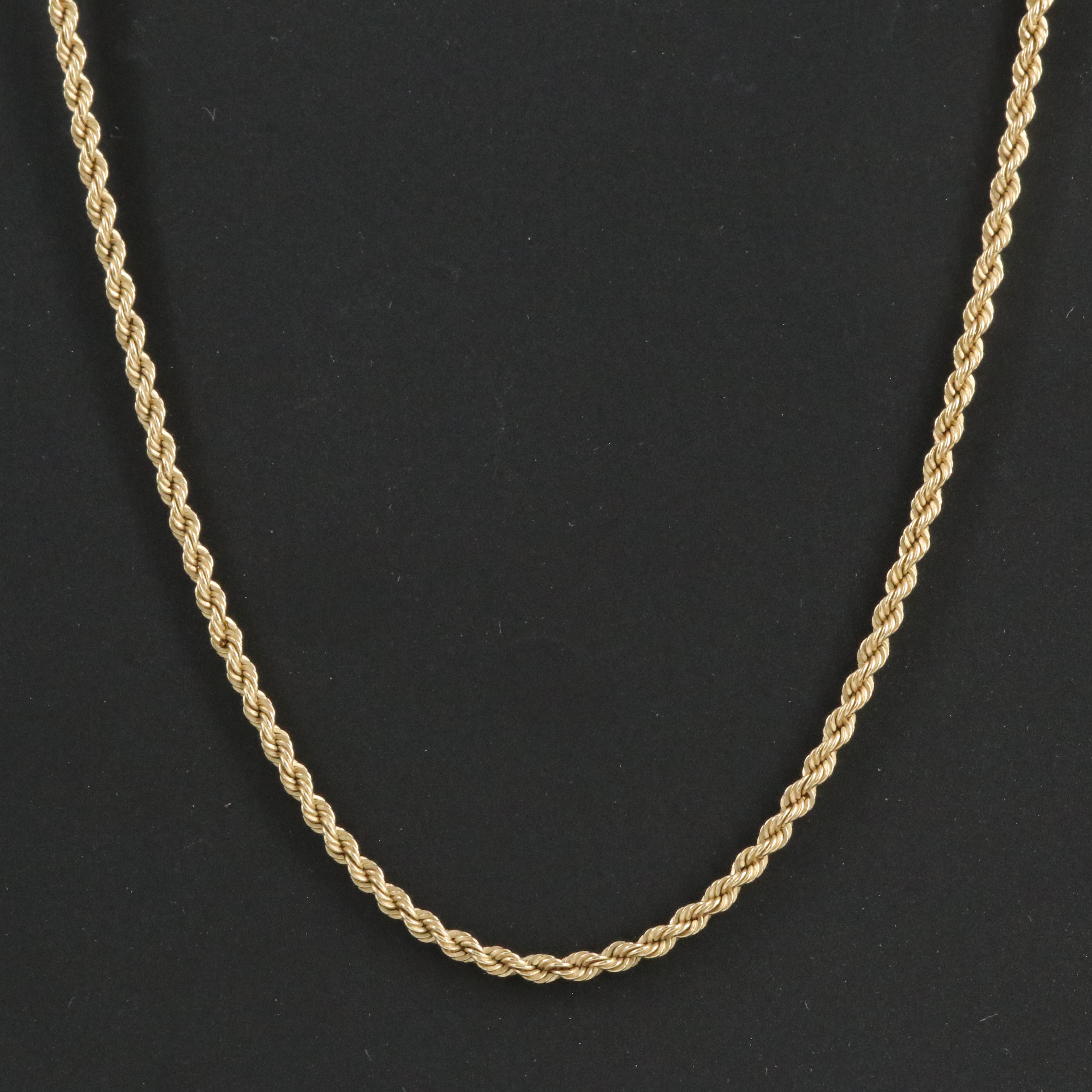 14K Rope Chain Necklace