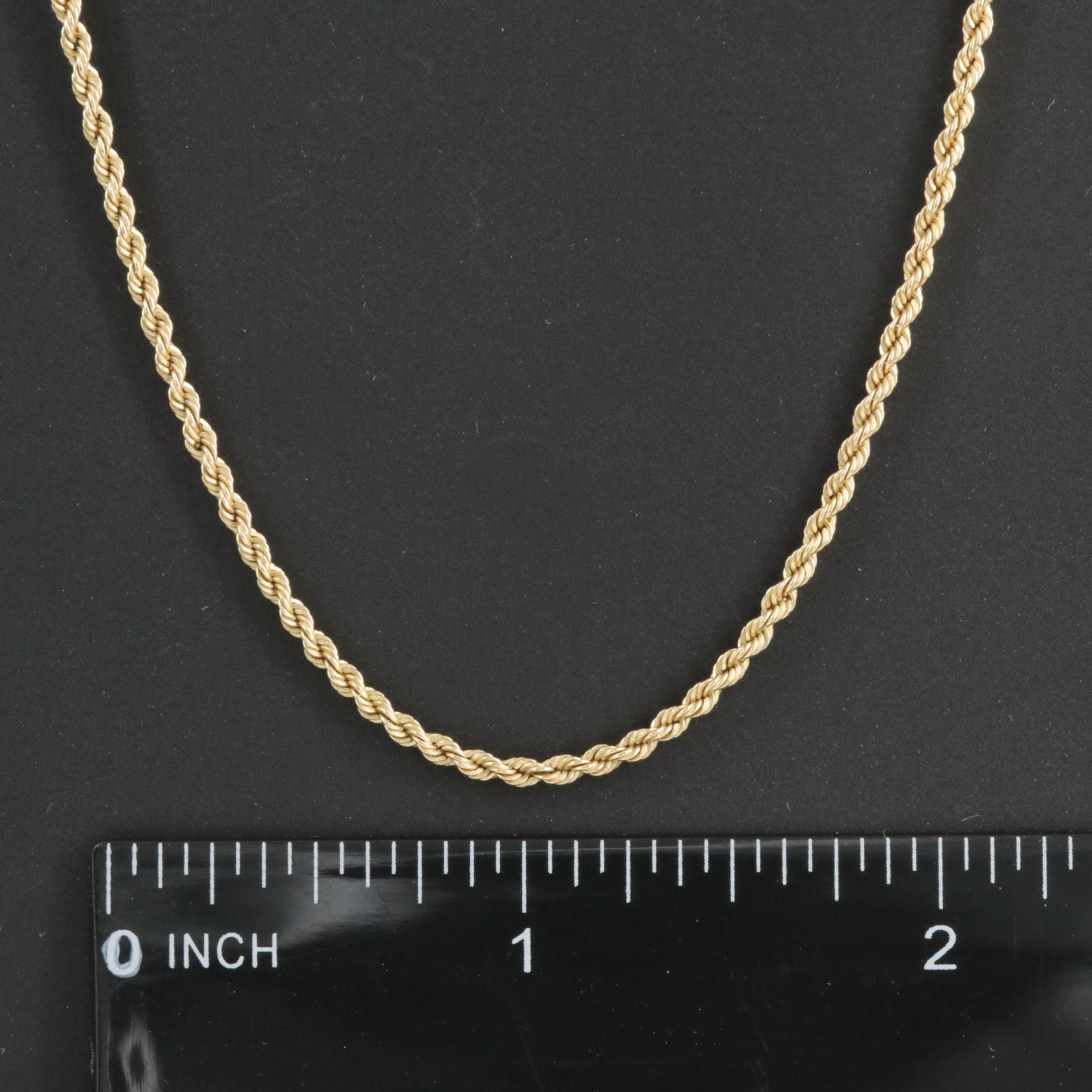 14K Rope Chain Necklace