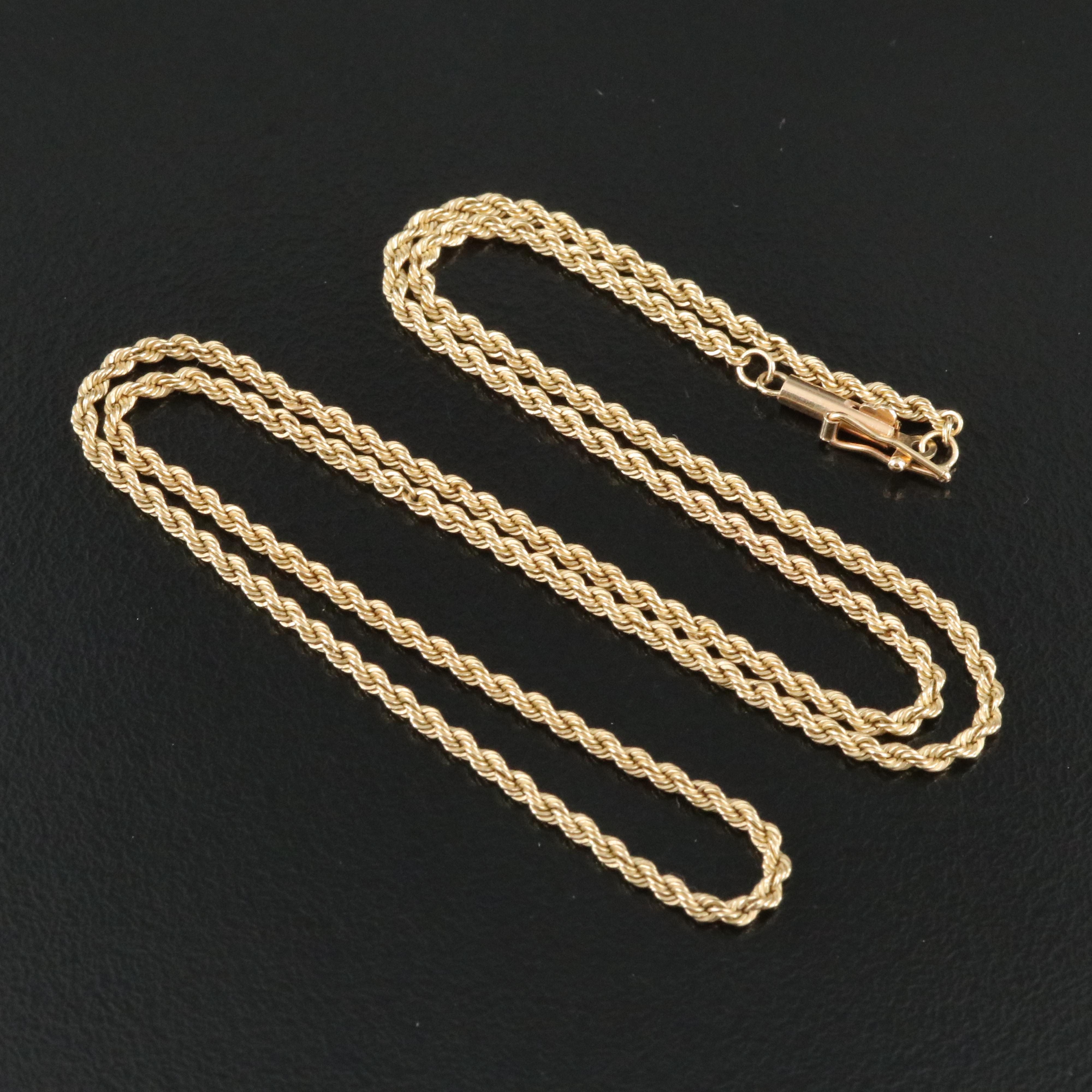 14K Rope Chain Necklace