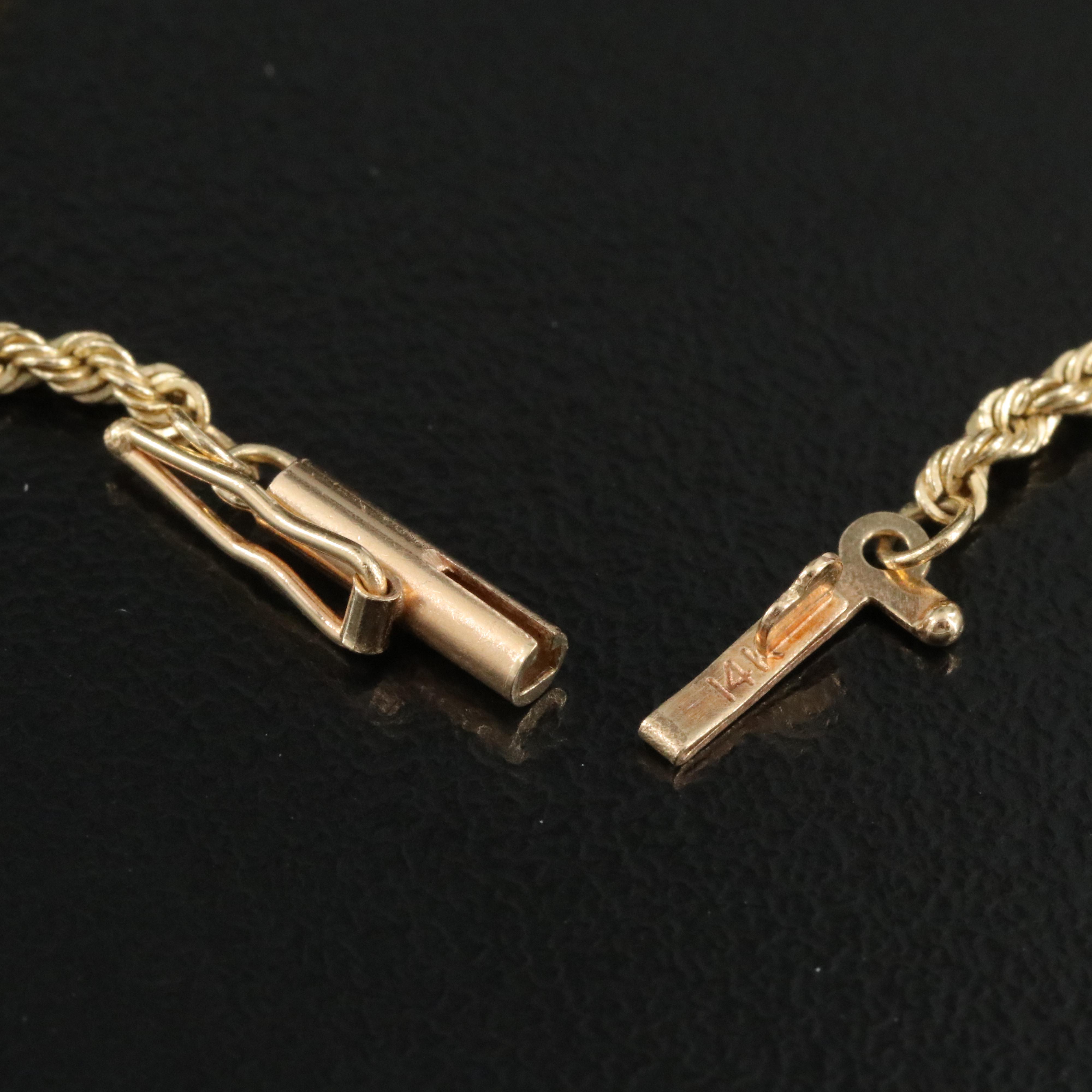 14K Rope Chain Necklace