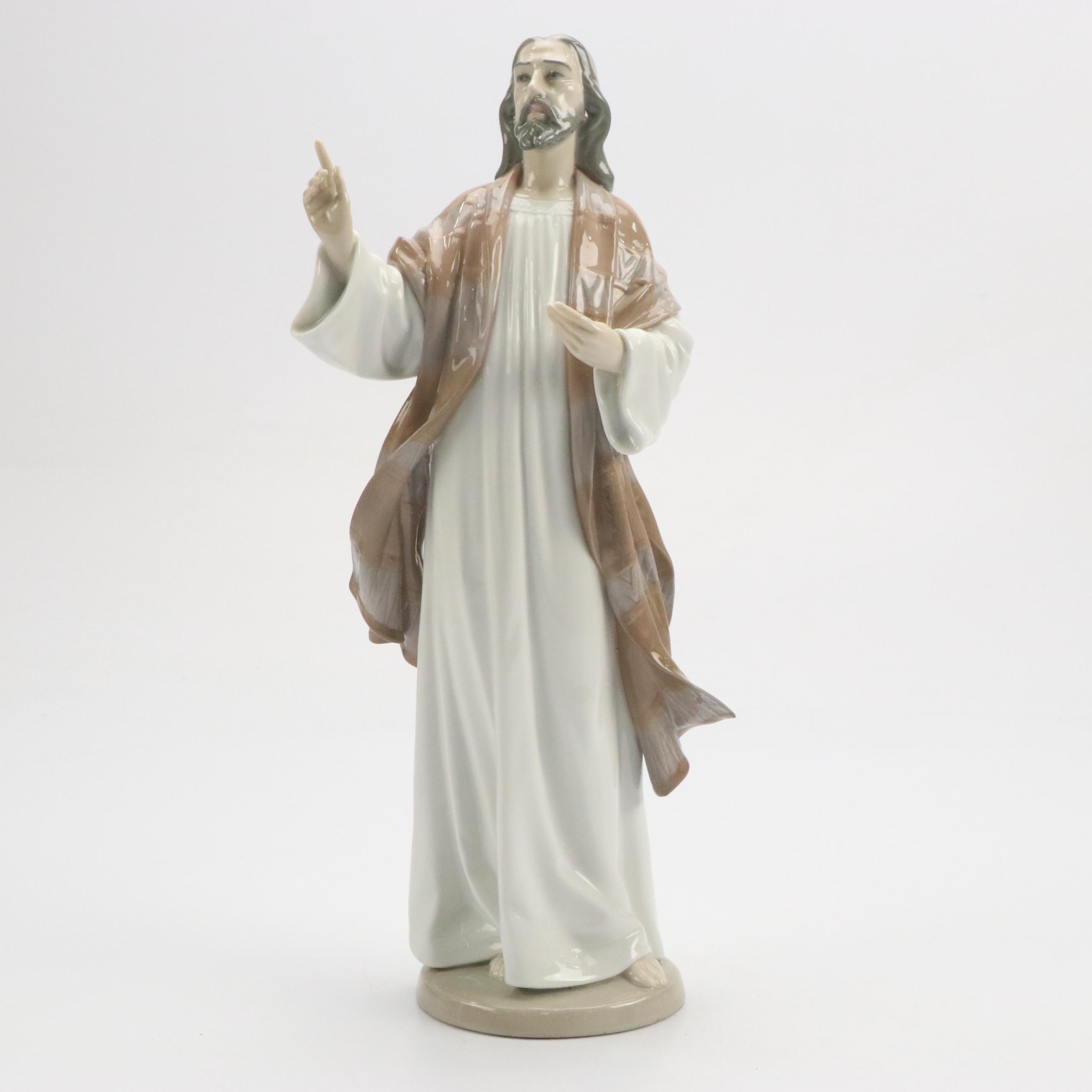 Lladró "The Holy Teacher" Porcelain Figurine and Madonna Bust