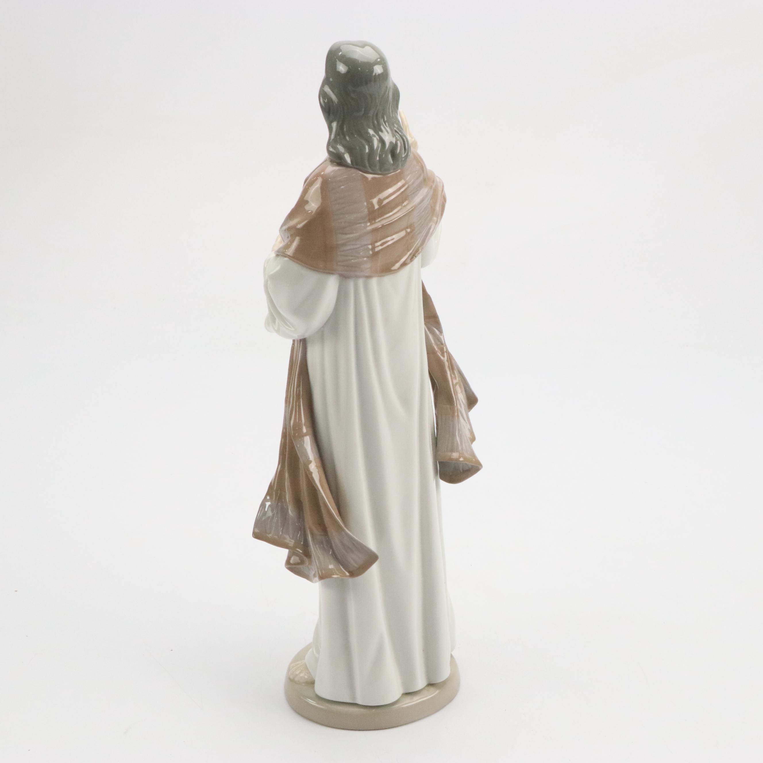 Lladró "The Holy Teacher" Porcelain Figurine and Madonna Bust