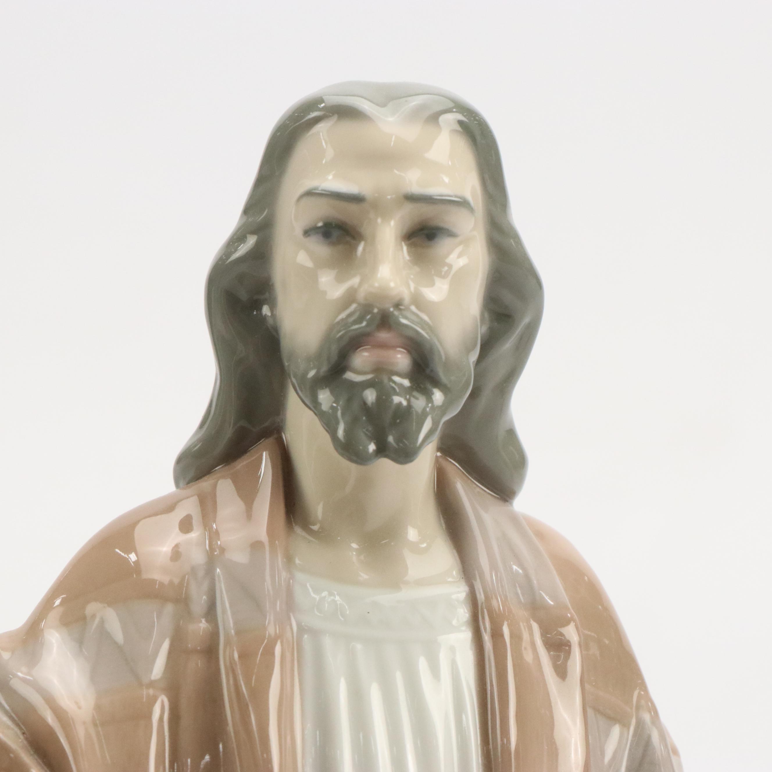 Lladró "The Holy Teacher" Porcelain Figurine and Madonna Bust