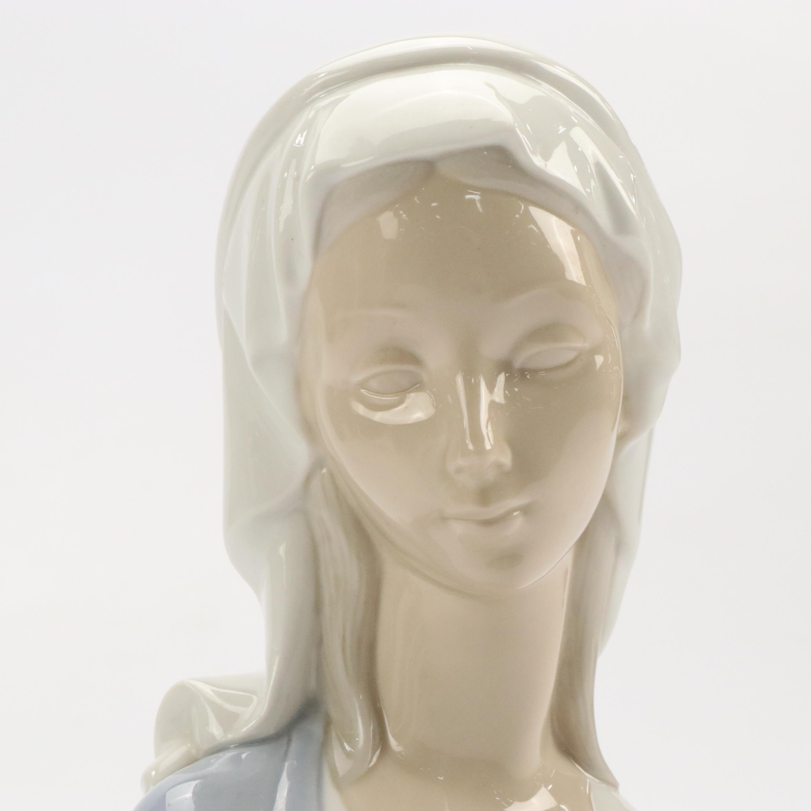 Lladró "The Holy Teacher" Porcelain Figurine and Madonna Bust