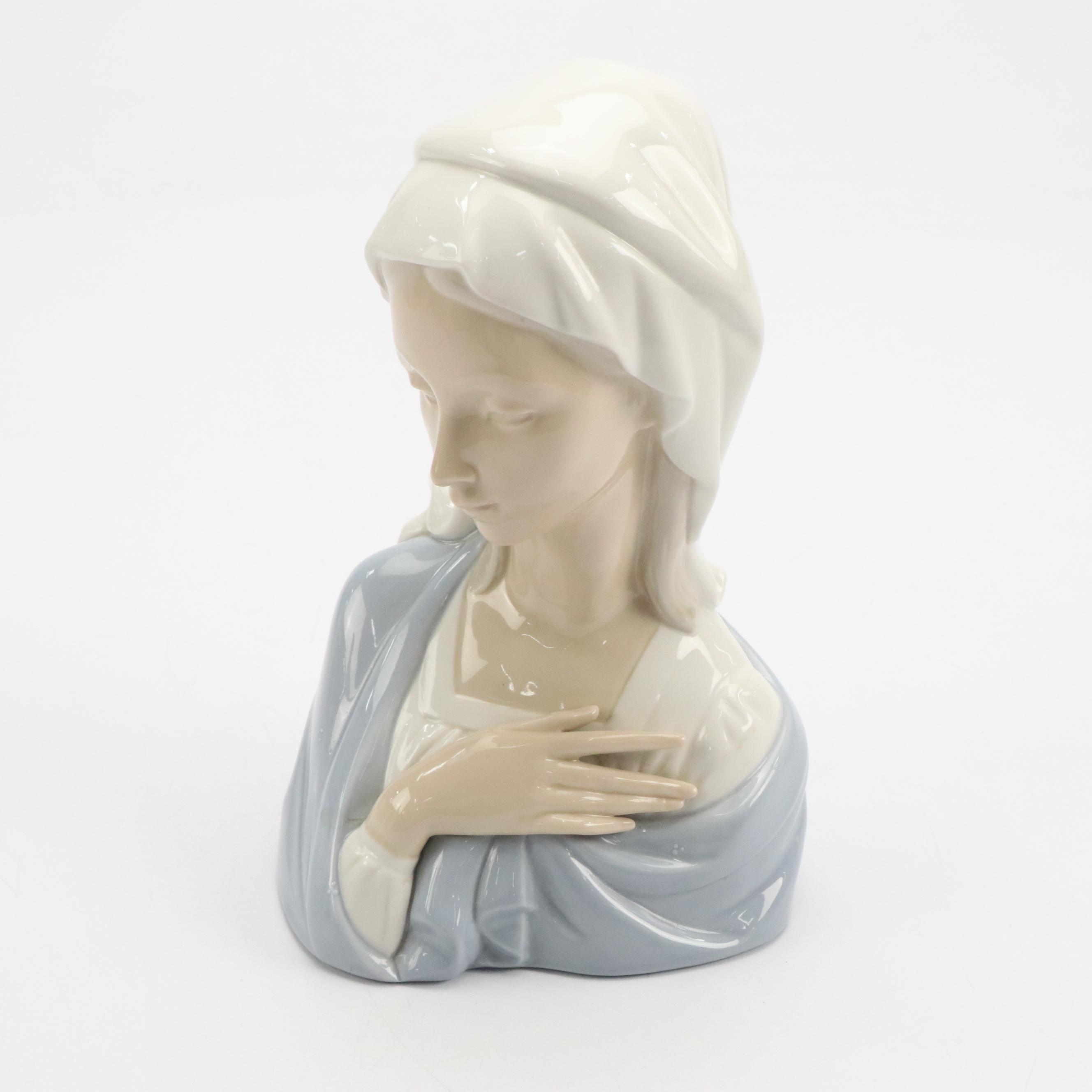 Lladró "The Holy Teacher" Porcelain Figurine and Madonna Bust