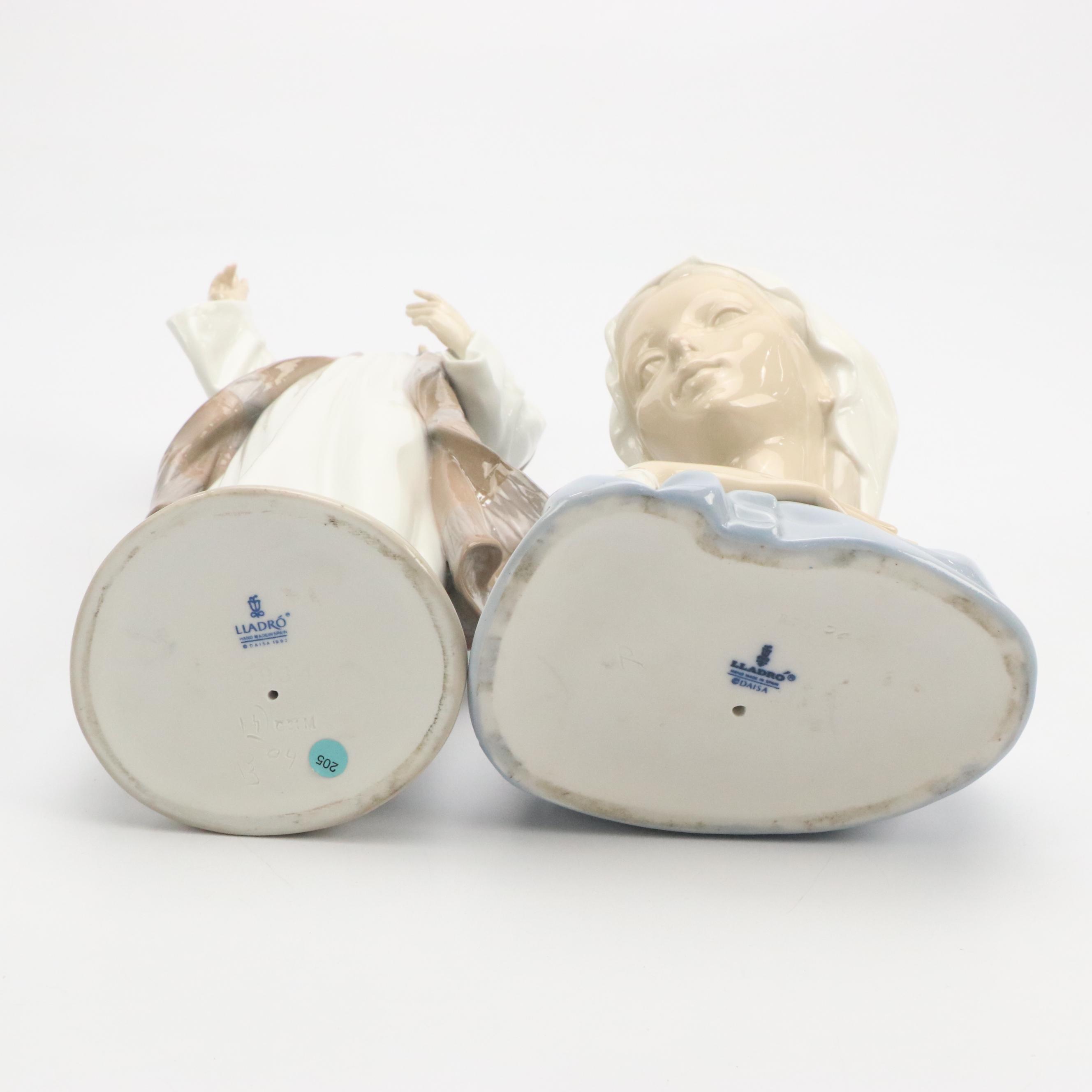 Lladró "The Holy Teacher" Porcelain Figurine and Madonna Bust