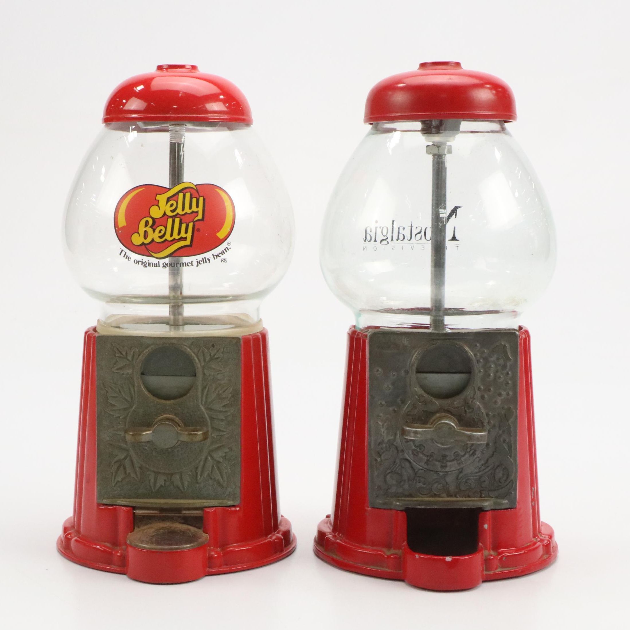 Carousel Industries, Inc and Jelly Belly Painted Metal and Glass Candy Dispenser