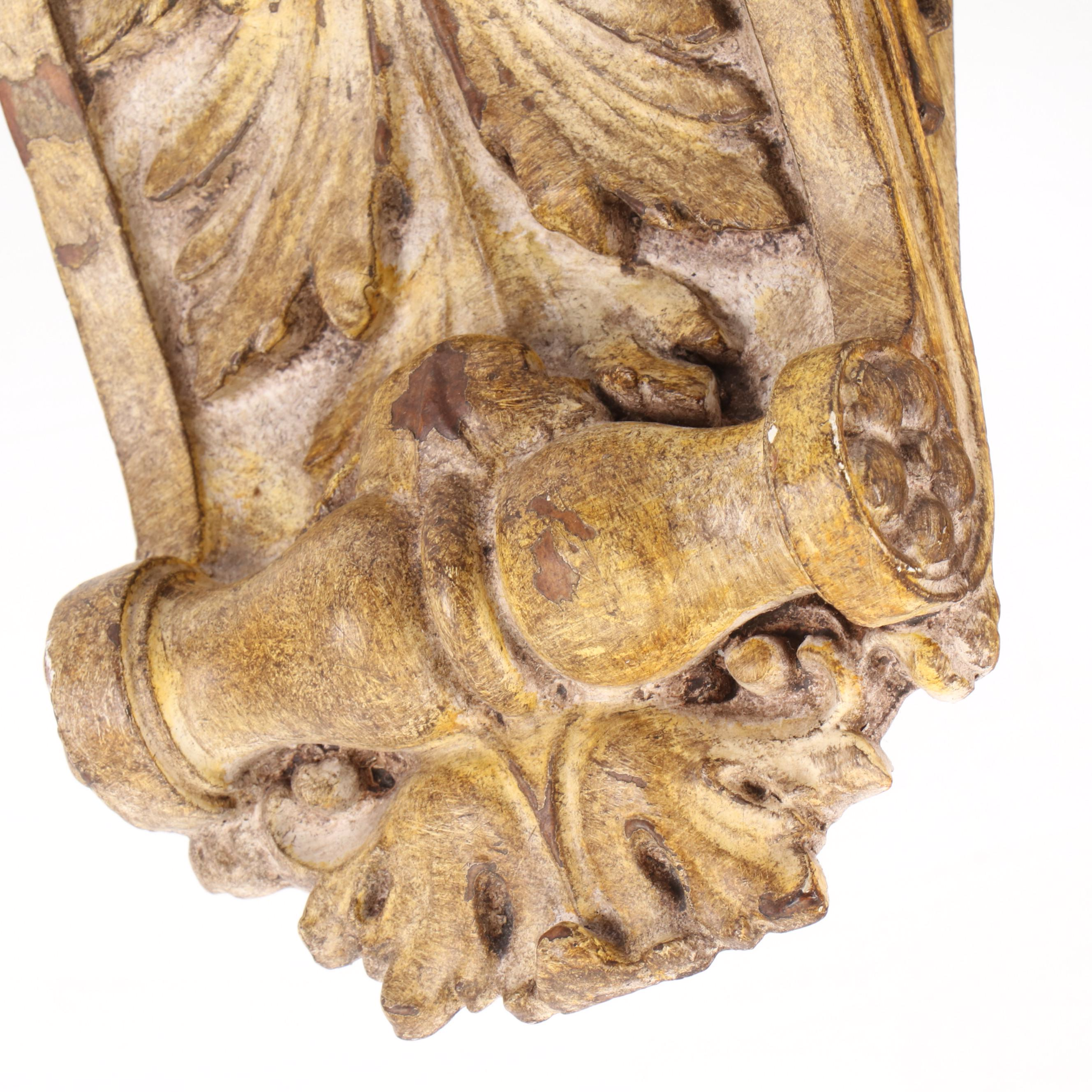 Neoclassical Style Resin Acanthus Leaf Corbels and Other Candlestick
