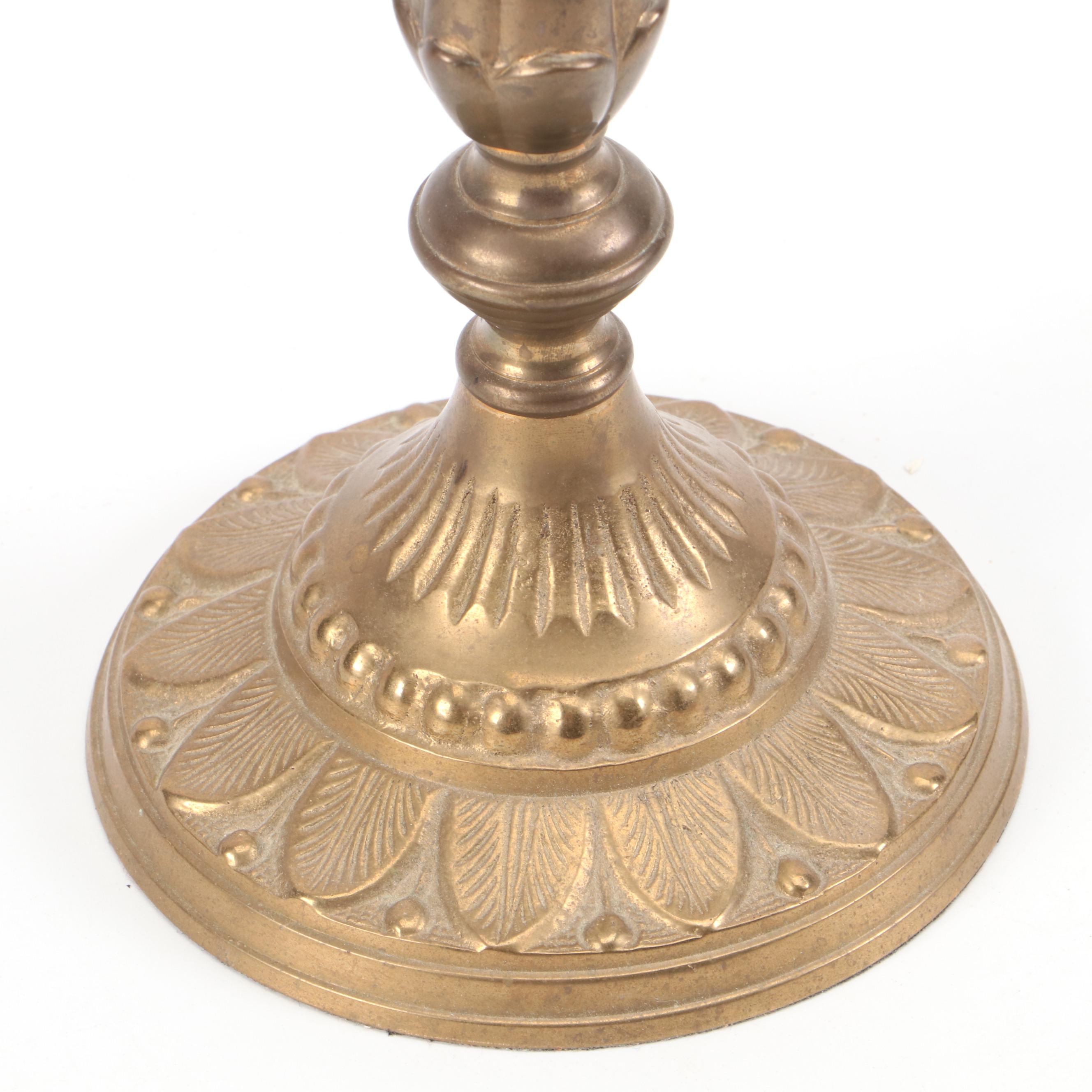 Neoclassical Style Resin Acanthus Leaf Corbels and Other Candlestick