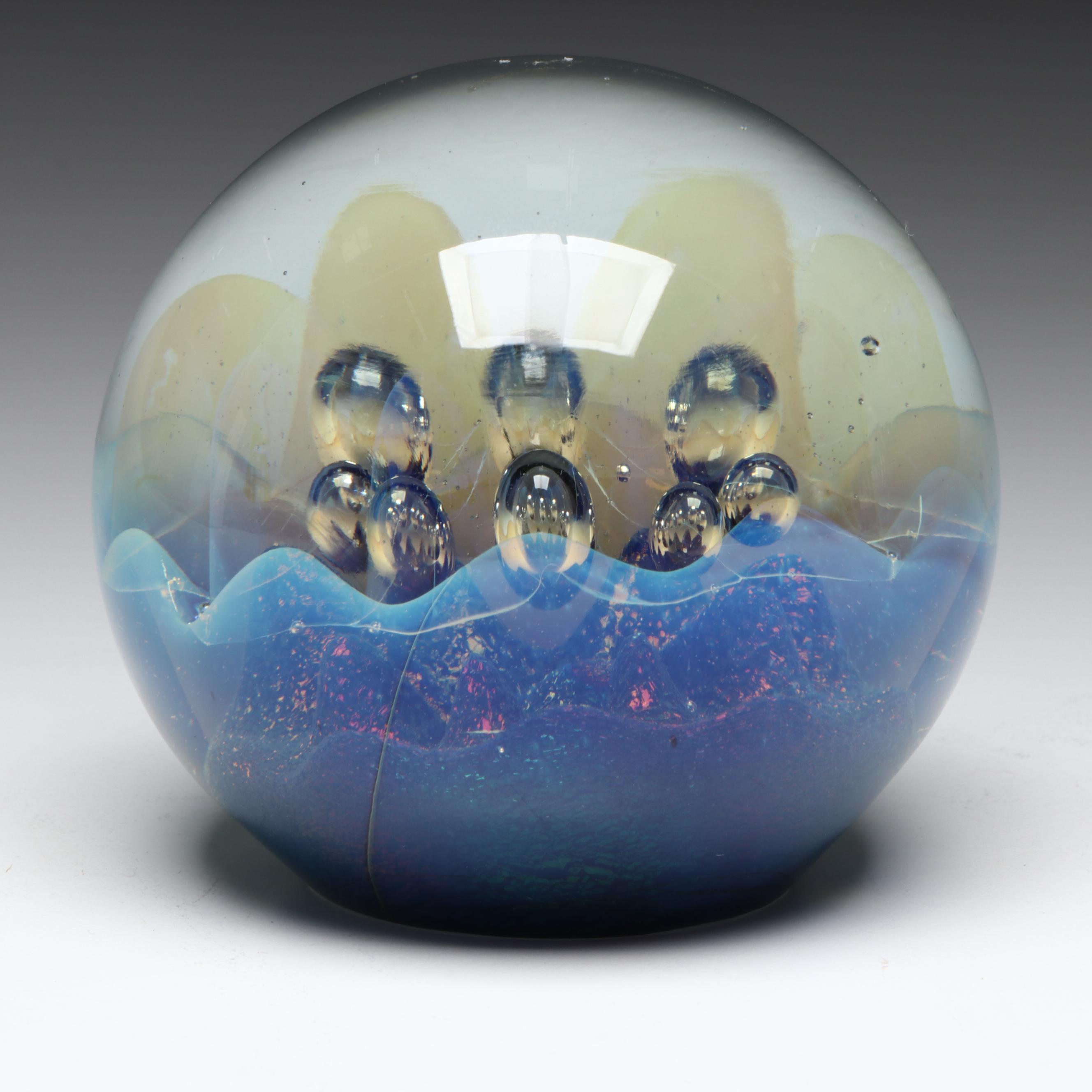 Robert Eickholt Art Glass Paperweight