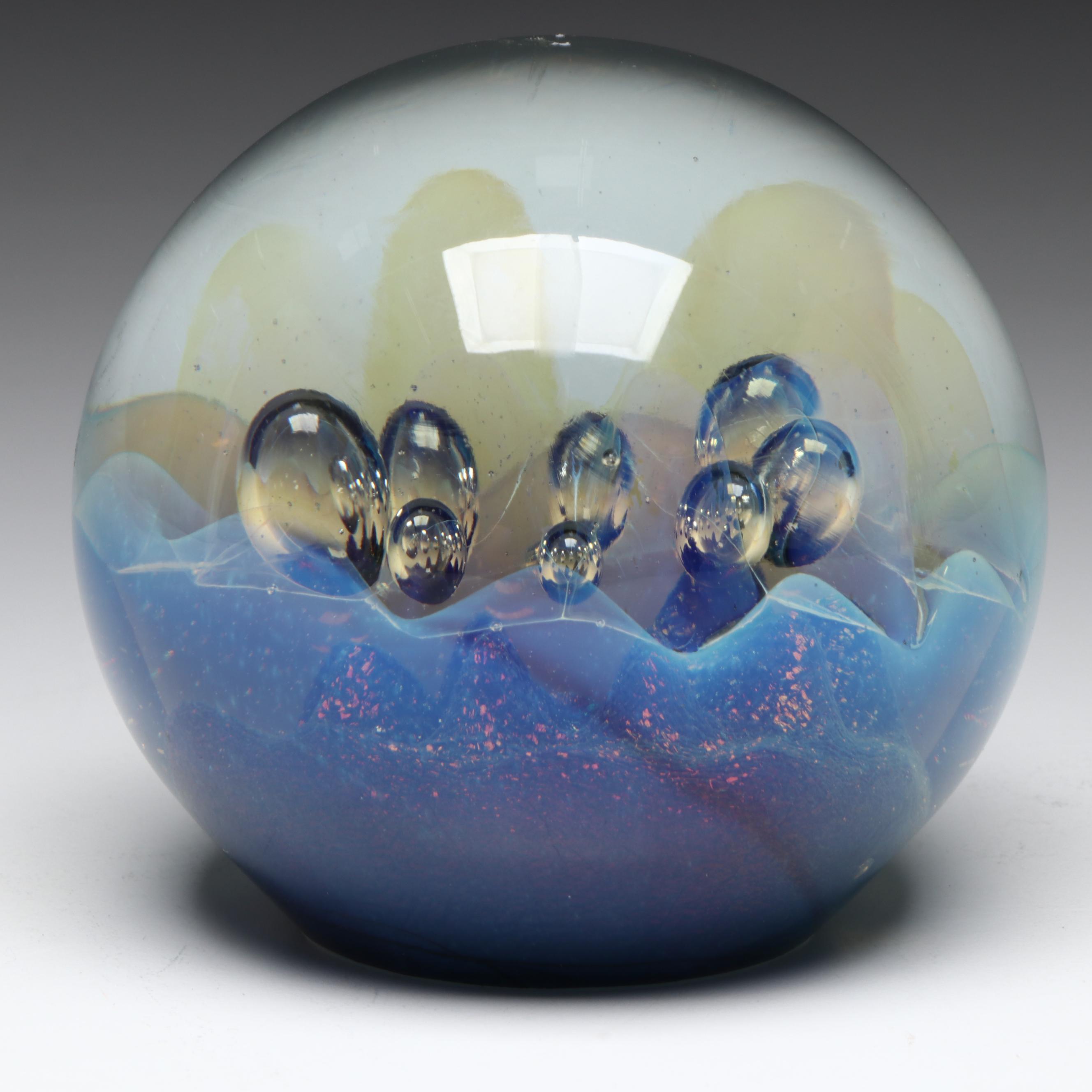 Robert Eickholt Art Glass Paperweight