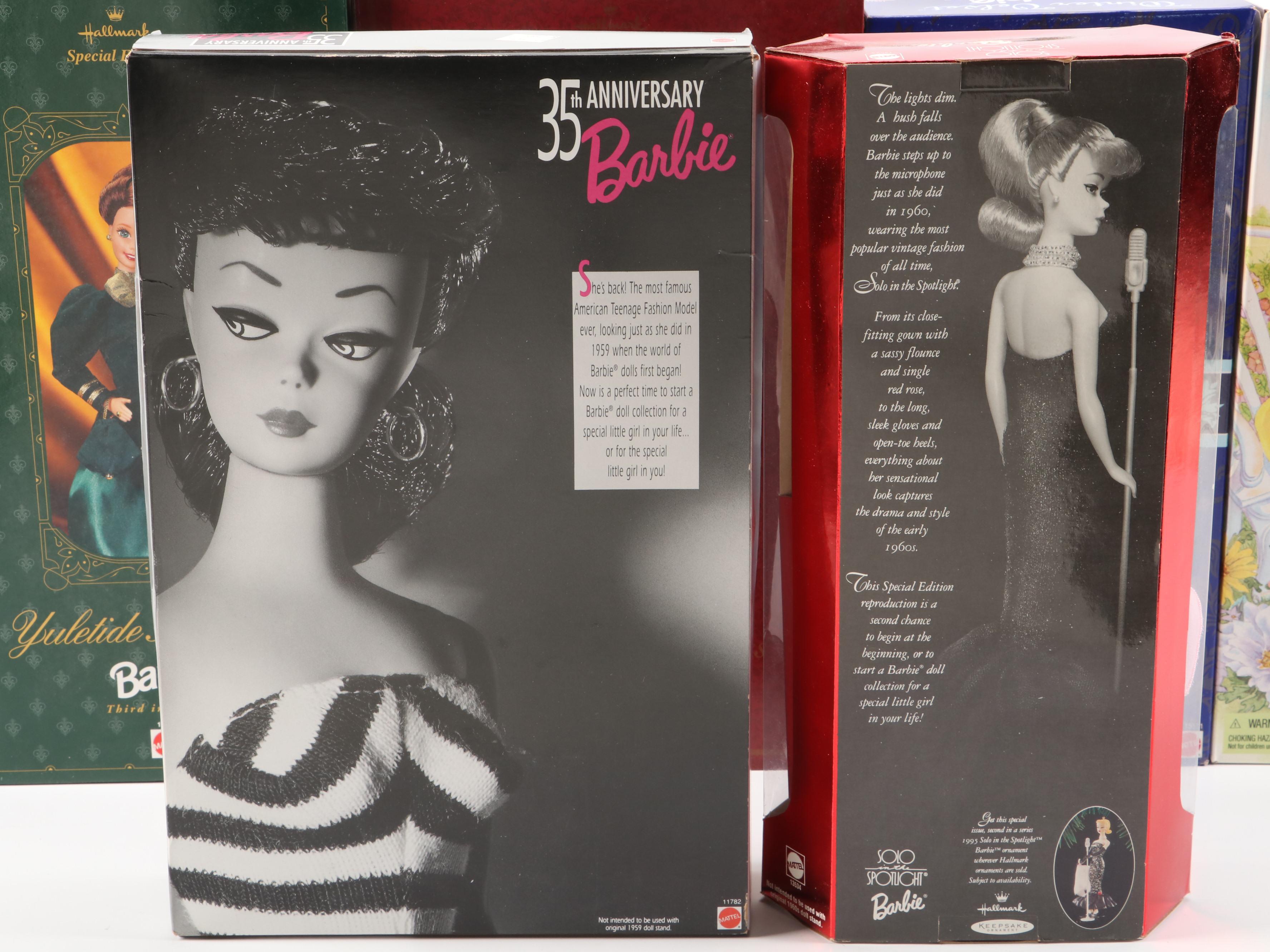 Mattel Special Edition "35th Anniversary" "Happy Holidays" and More Barbie Dolls