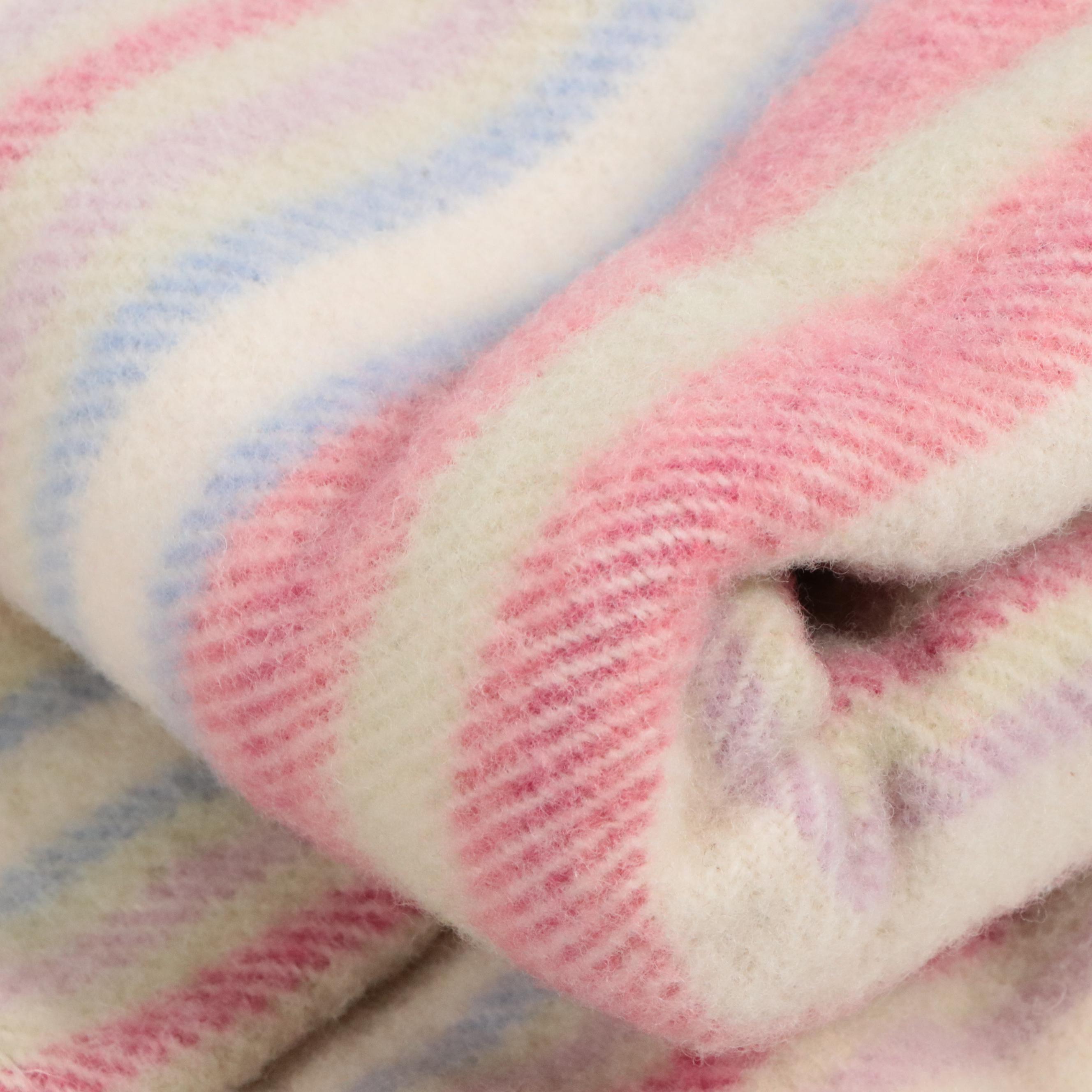 Pair of Matching Wool Blankets with Other Linen and Polyester Accent Pillows