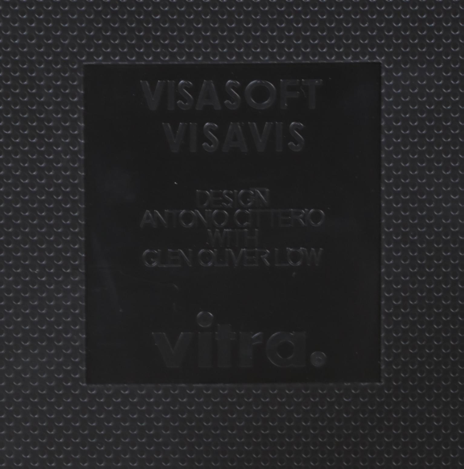 Antonio Citterio fo Vitra "Visasoft Visavis" Chrome and Leather Armchairs