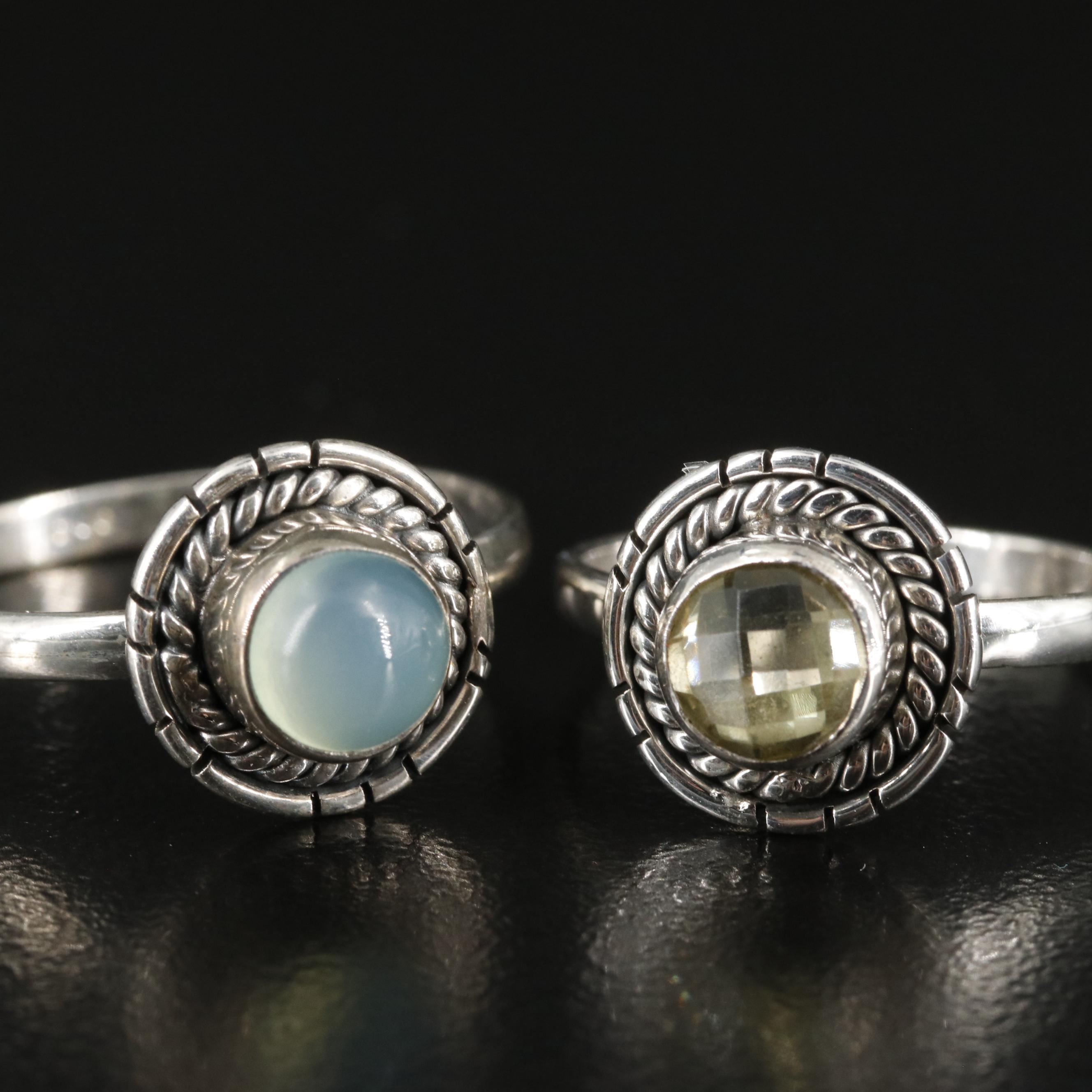 Group of 14 Assorted Sterling Silver Rings, Necklaces, Earrings, and Pendants