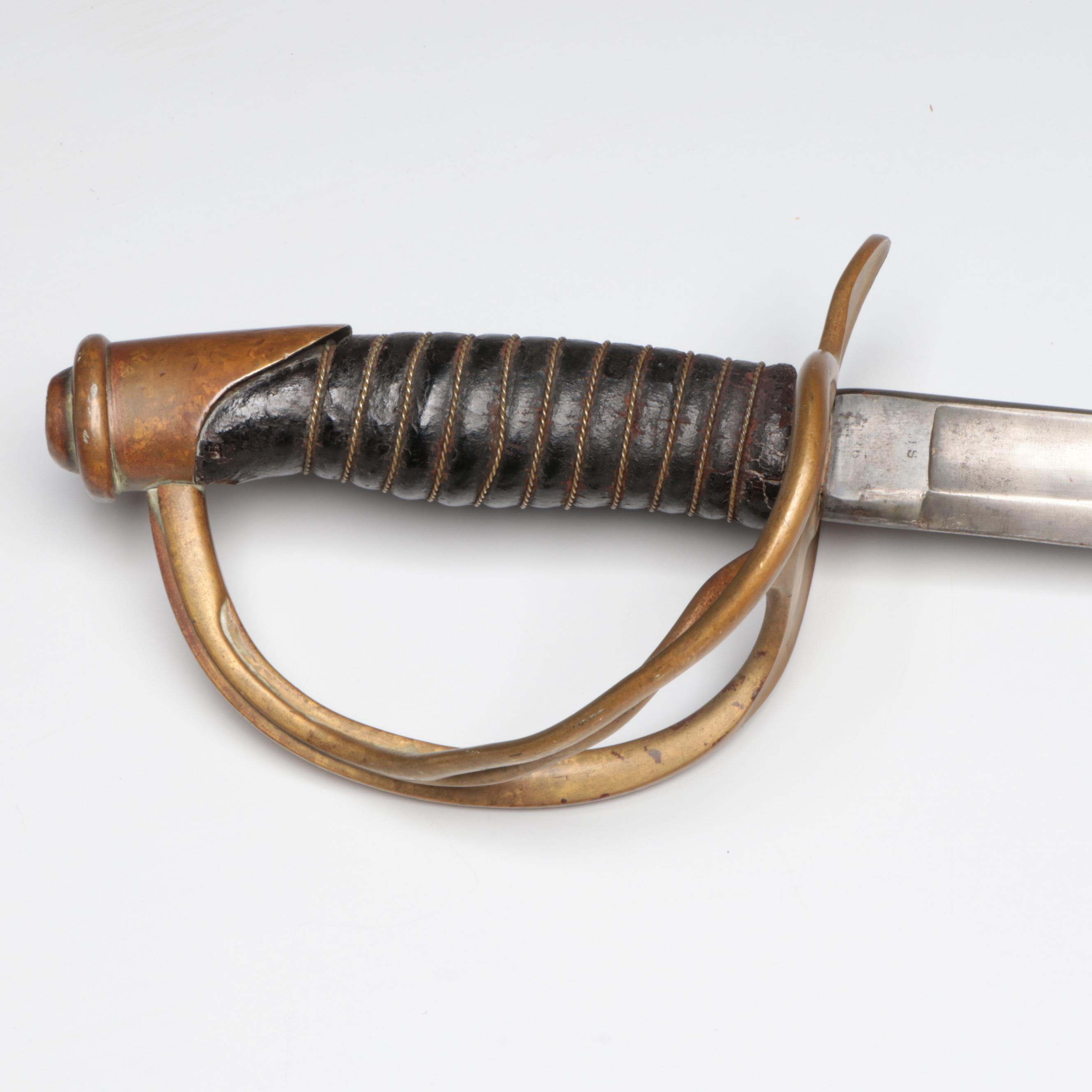 Civil War Era M-1860 Light Cavalry Saber with Scabbard