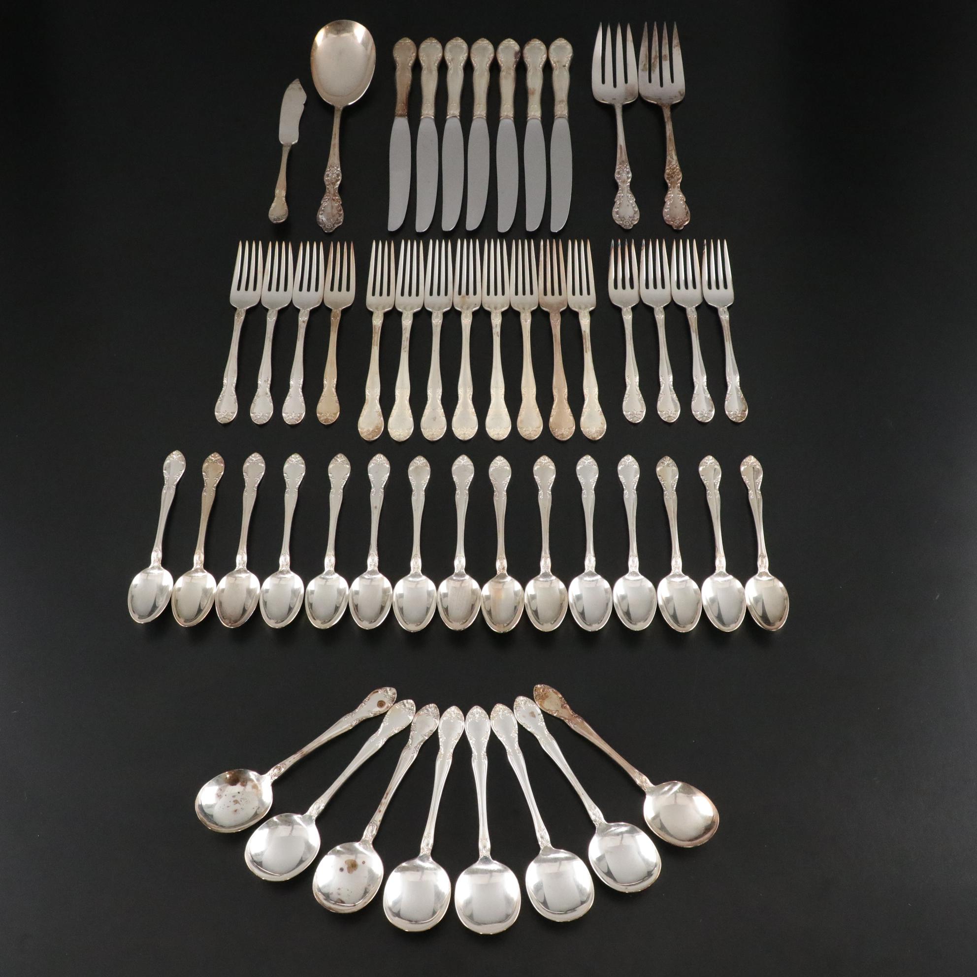 Gorham Silver Plate "New Elegance" Flatware Set