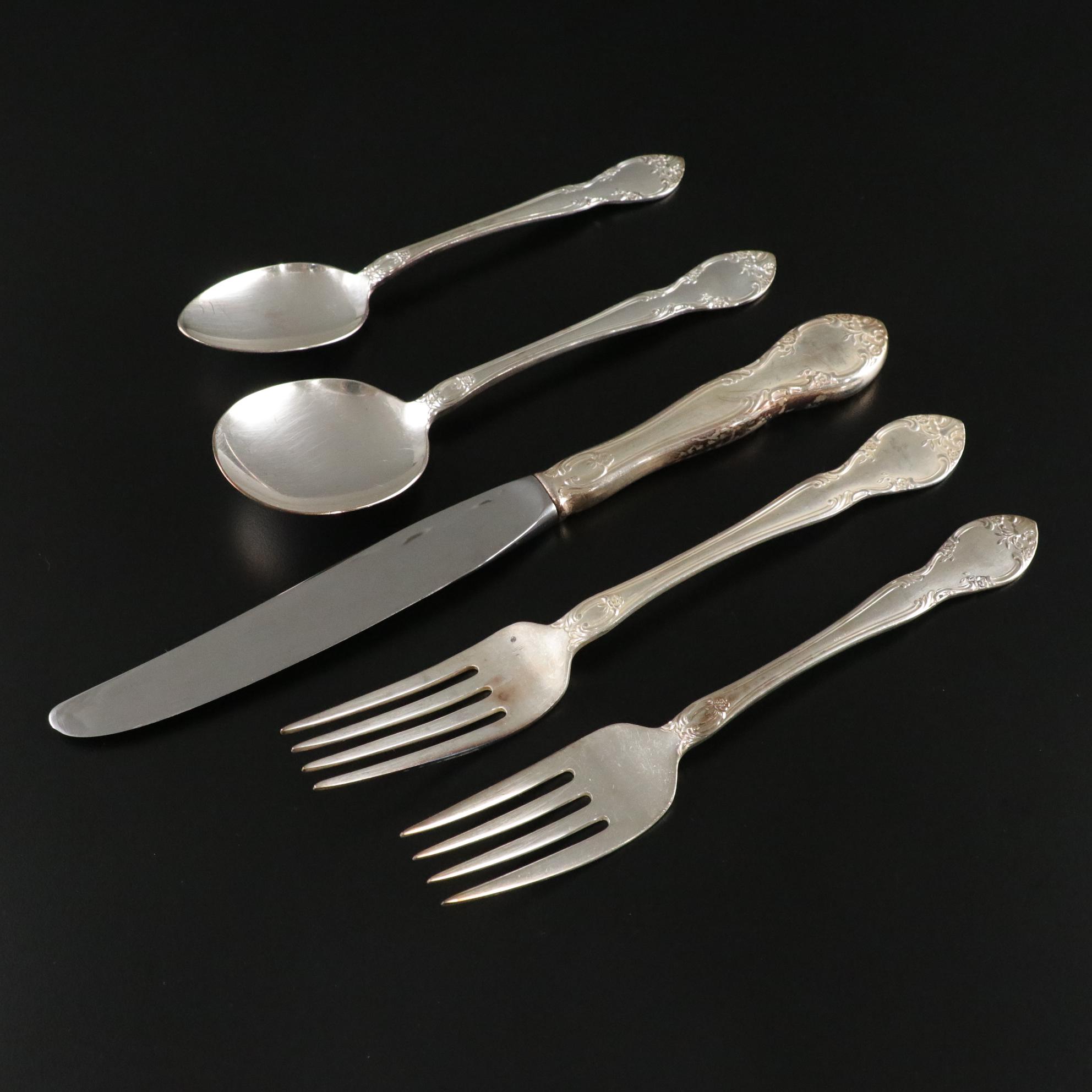 Gorham Silver Plate "New Elegance" Flatware Set