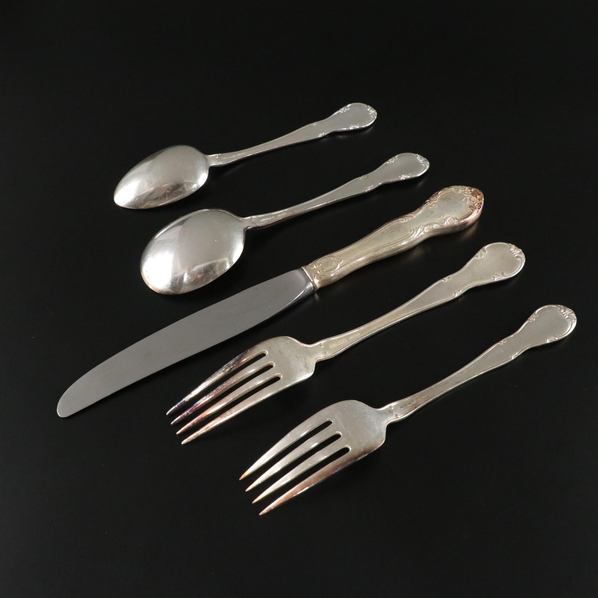 Gorham Silver Plate "New Elegance" Flatware Set