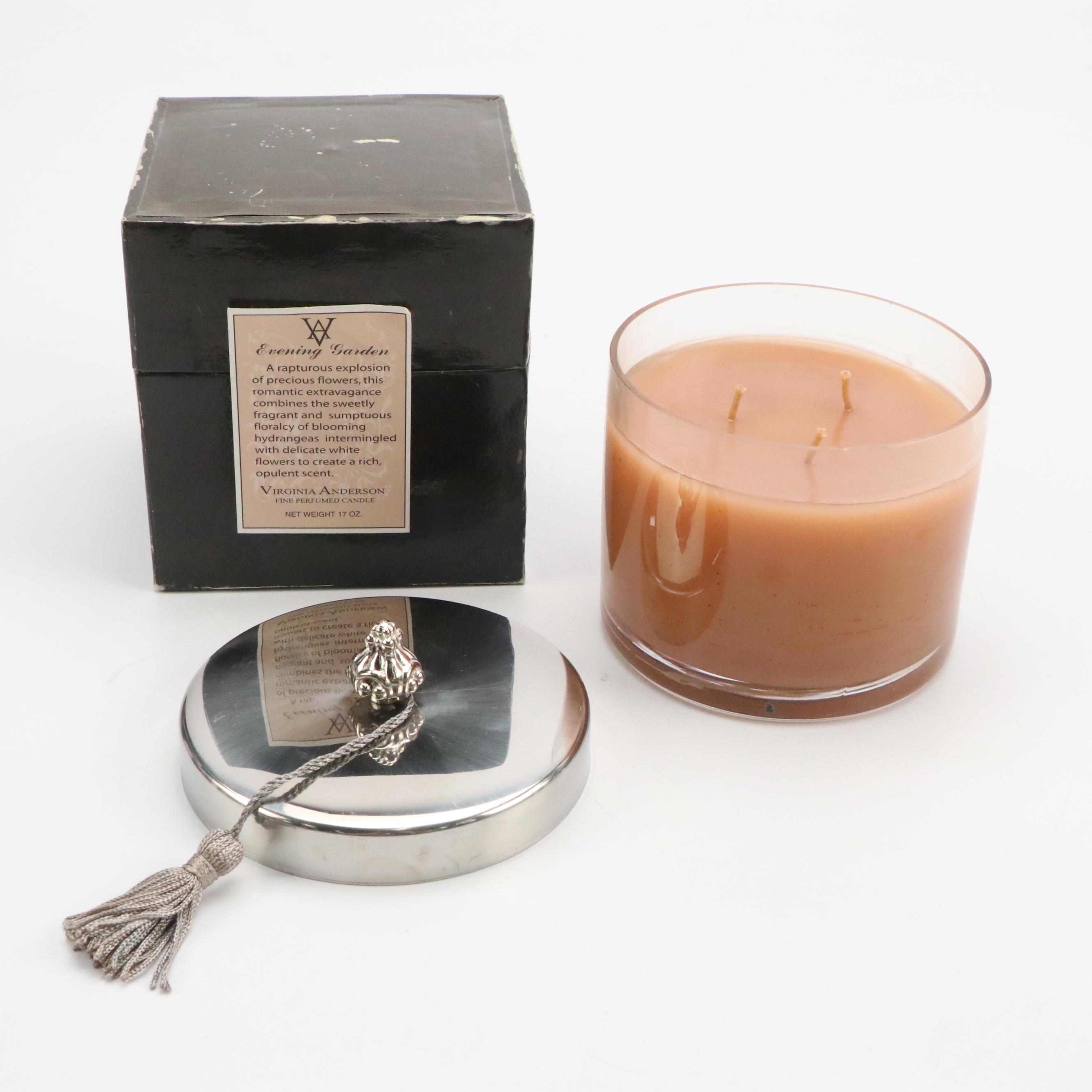 Virginia Anderson "Evening Garden" Wax Candle with More Candles