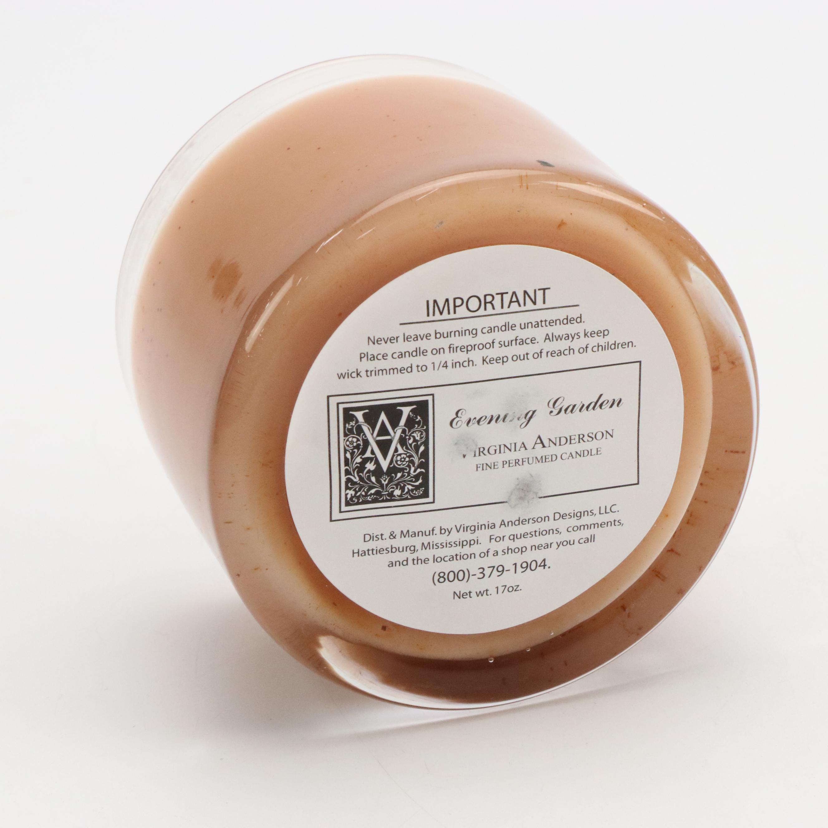Virginia Anderson "Evening Garden" Wax Candle with More Candles