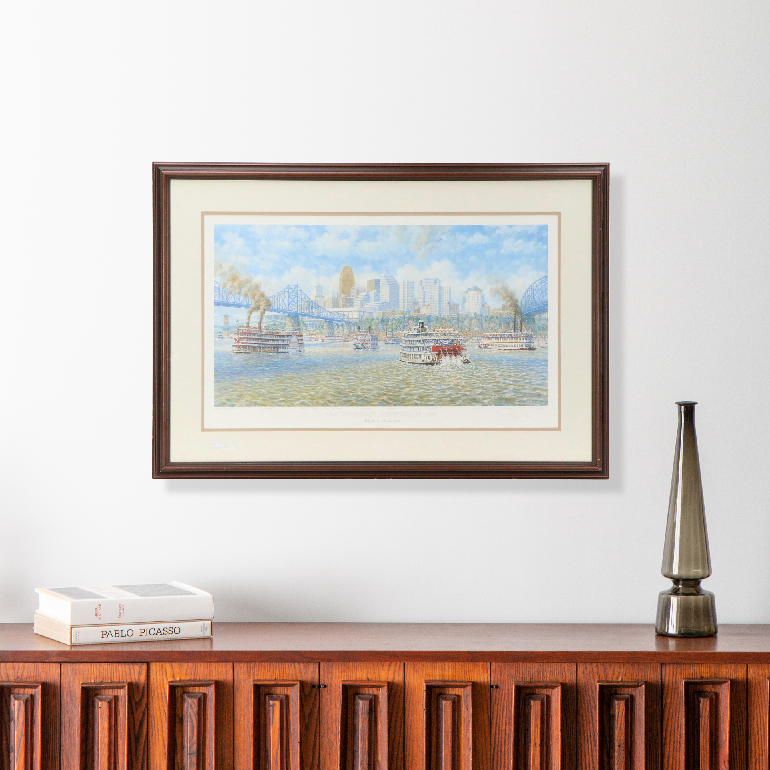 Frank McElwain Offset Lithograph, "1788 - Cincinnati Bicentennial - 1988", 1988