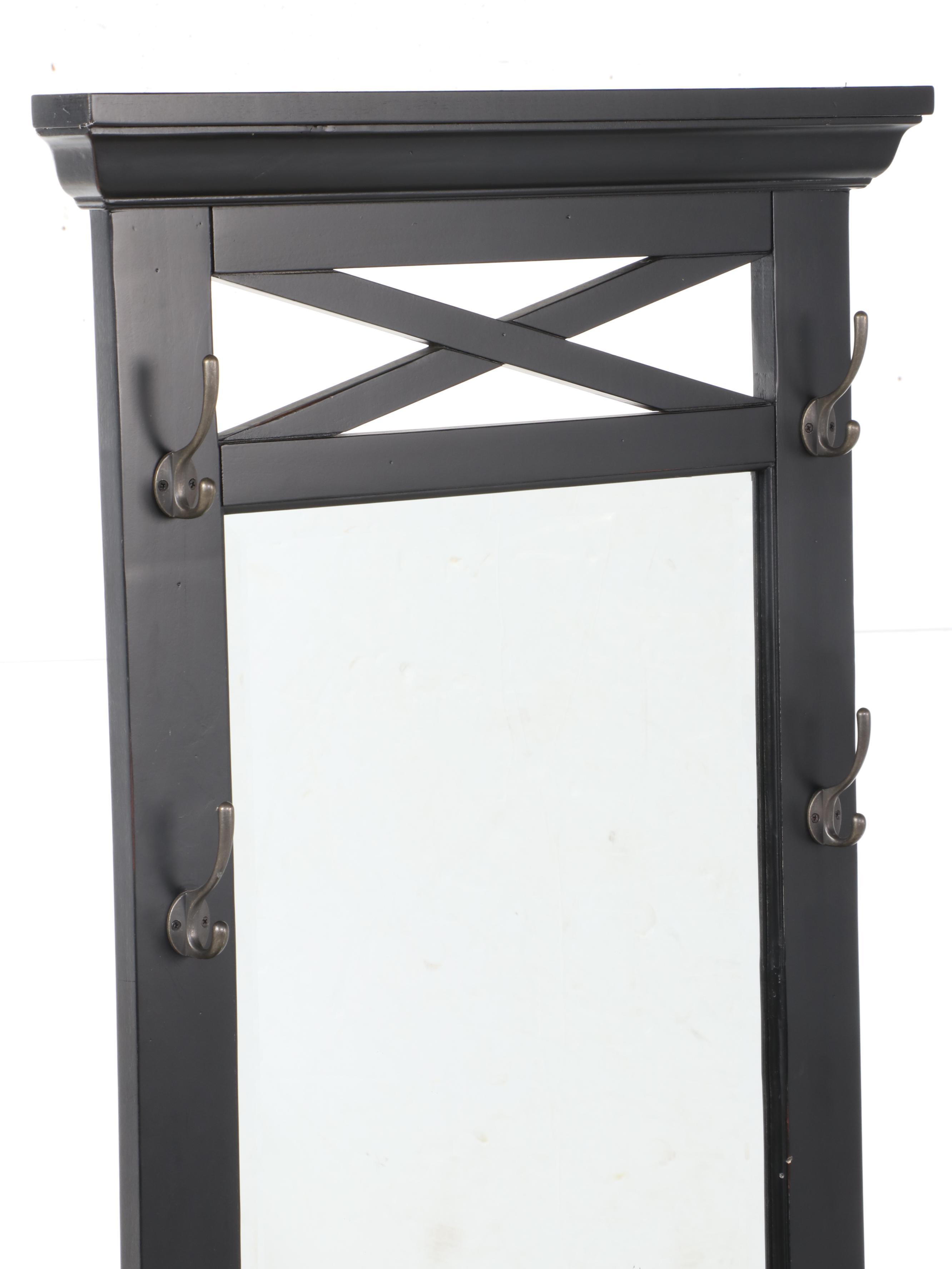 Shaker Style Painted Wood Hall Tree with Seat