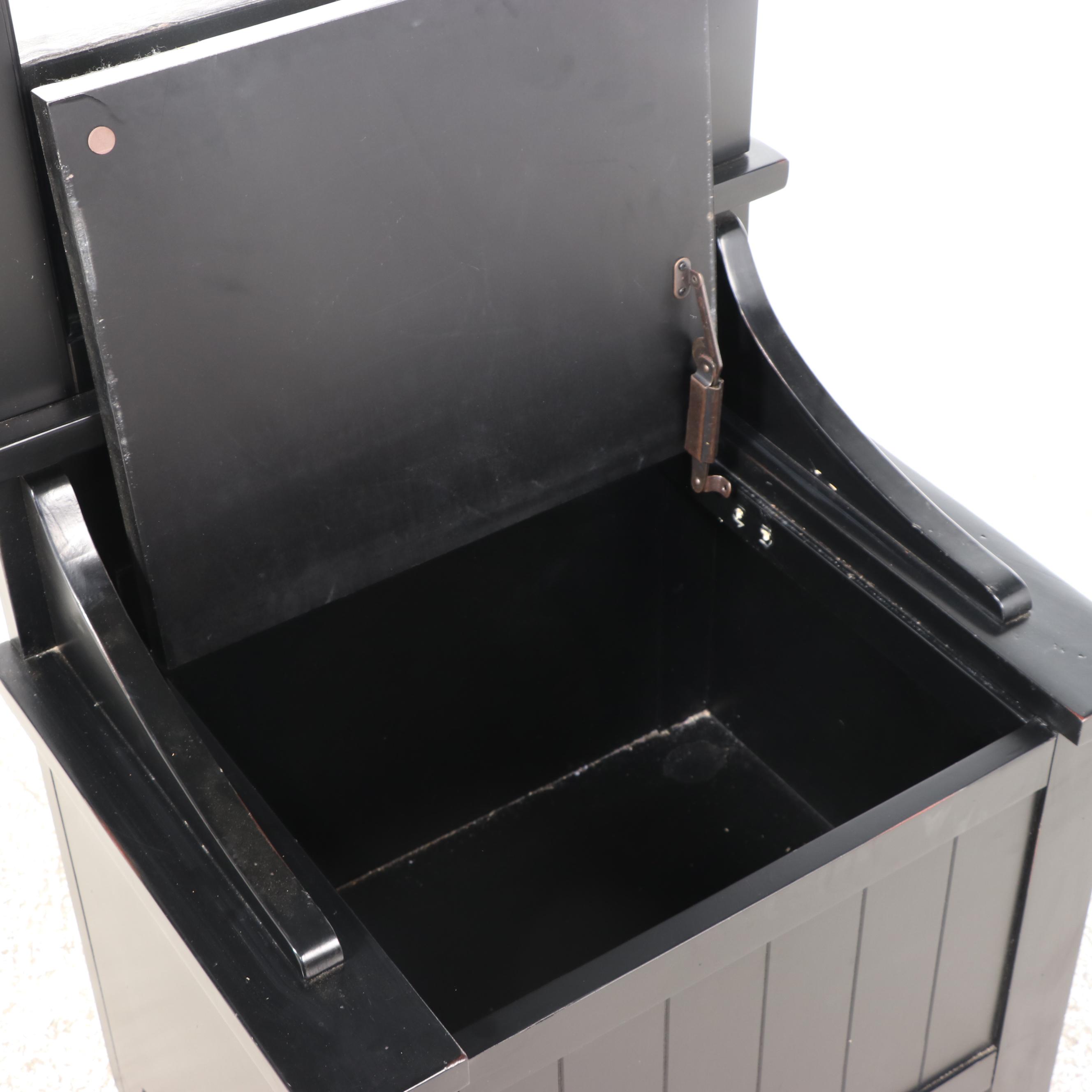 Shaker Style Painted Wood Hall Tree with Seat