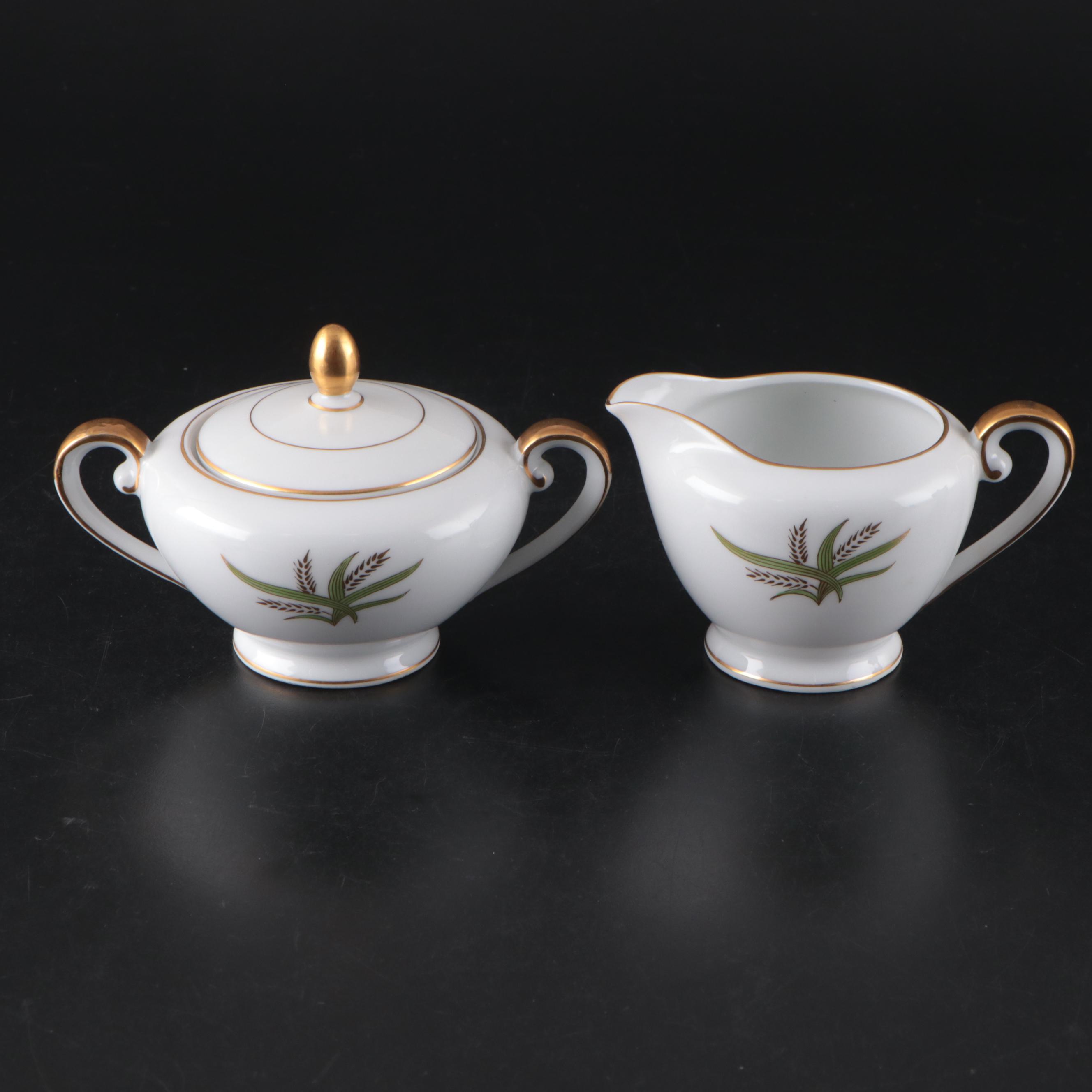 Fukagawa Arita "Wheat" Porcelain Teapot, Creamer, Sugar Bowl and More