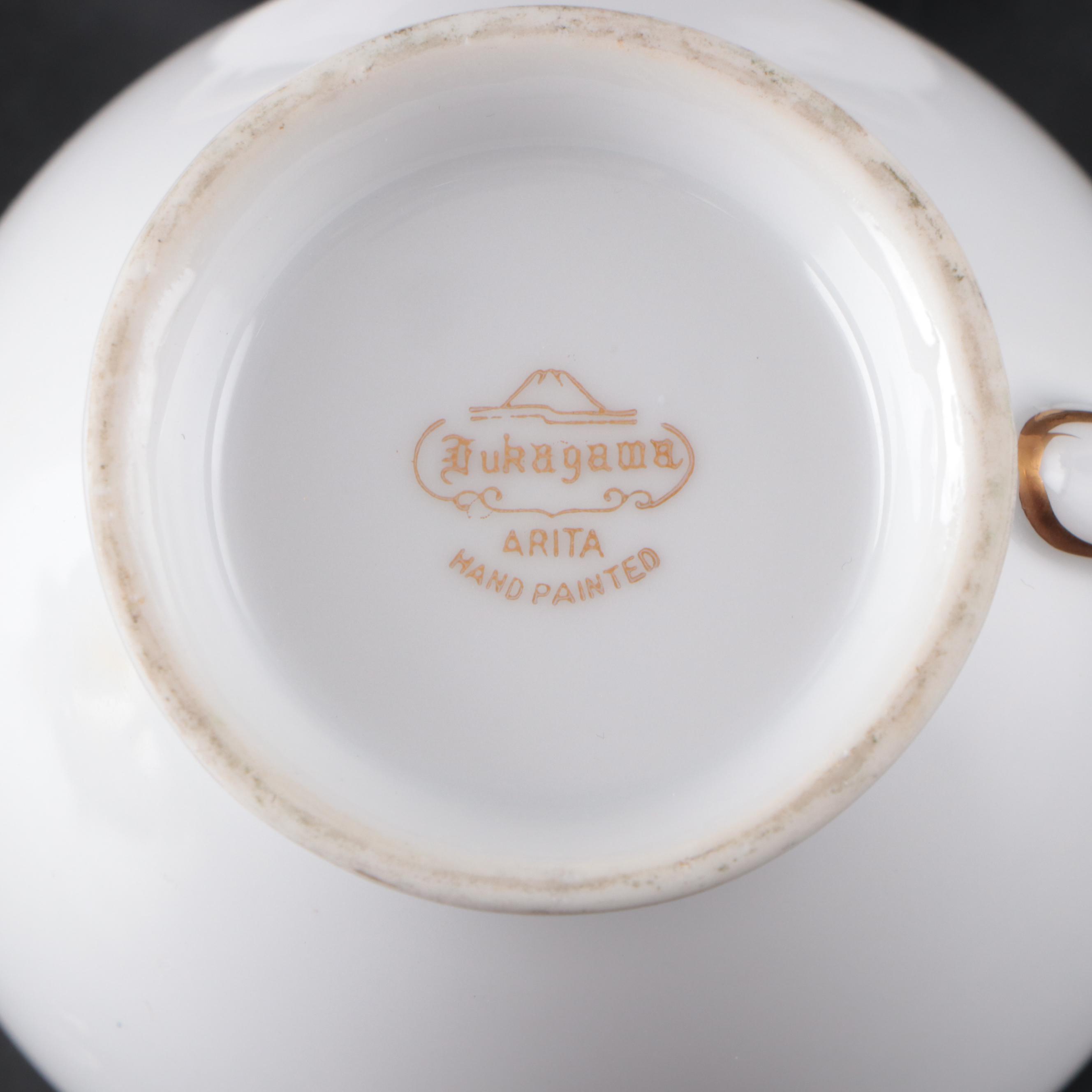 Fukagawa Arita "Wheat" Porcelain Teapot, Creamer, Sugar Bowl and More
