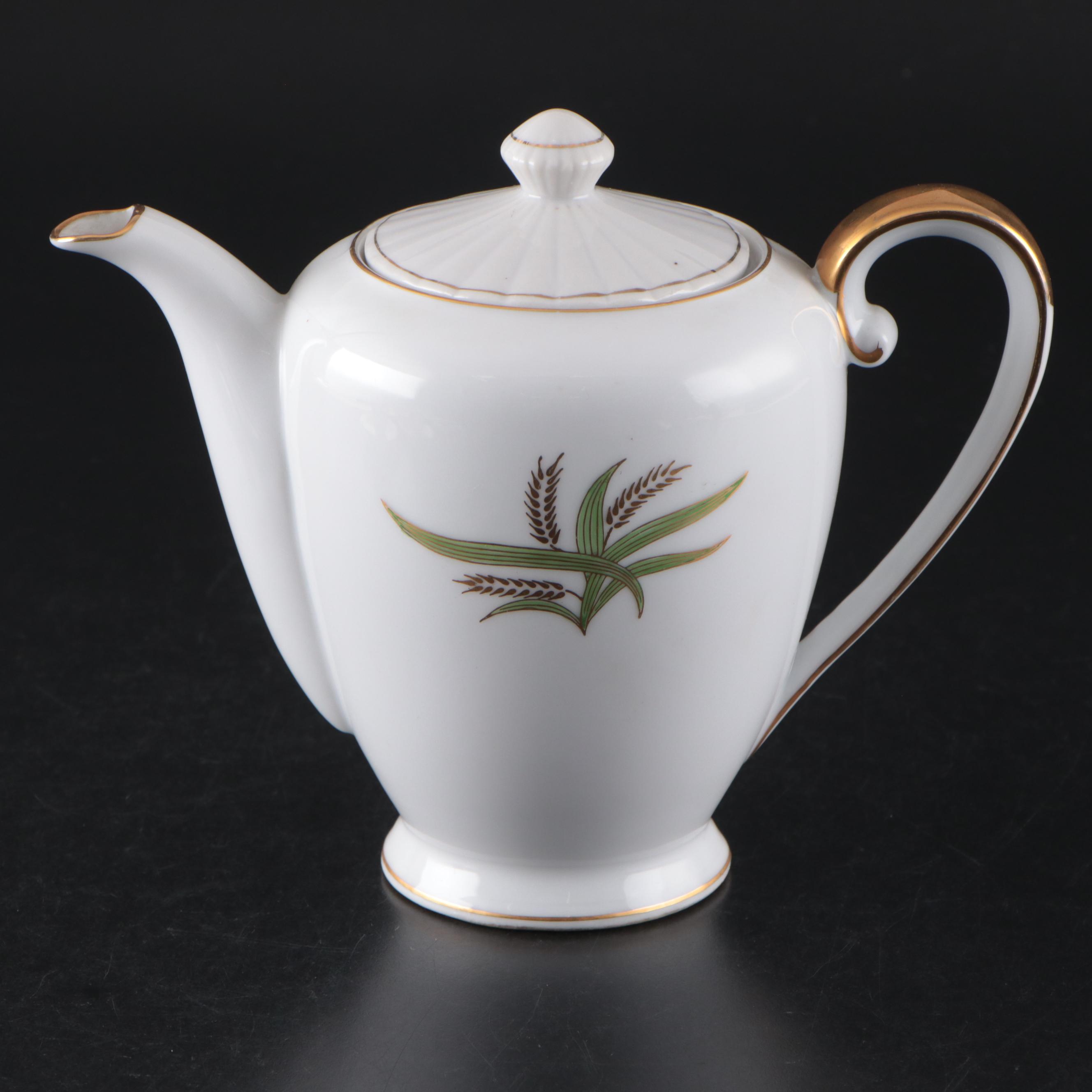 Fukagawa Arita "Wheat" Porcelain Teapot, Creamer, Sugar Bowl and More