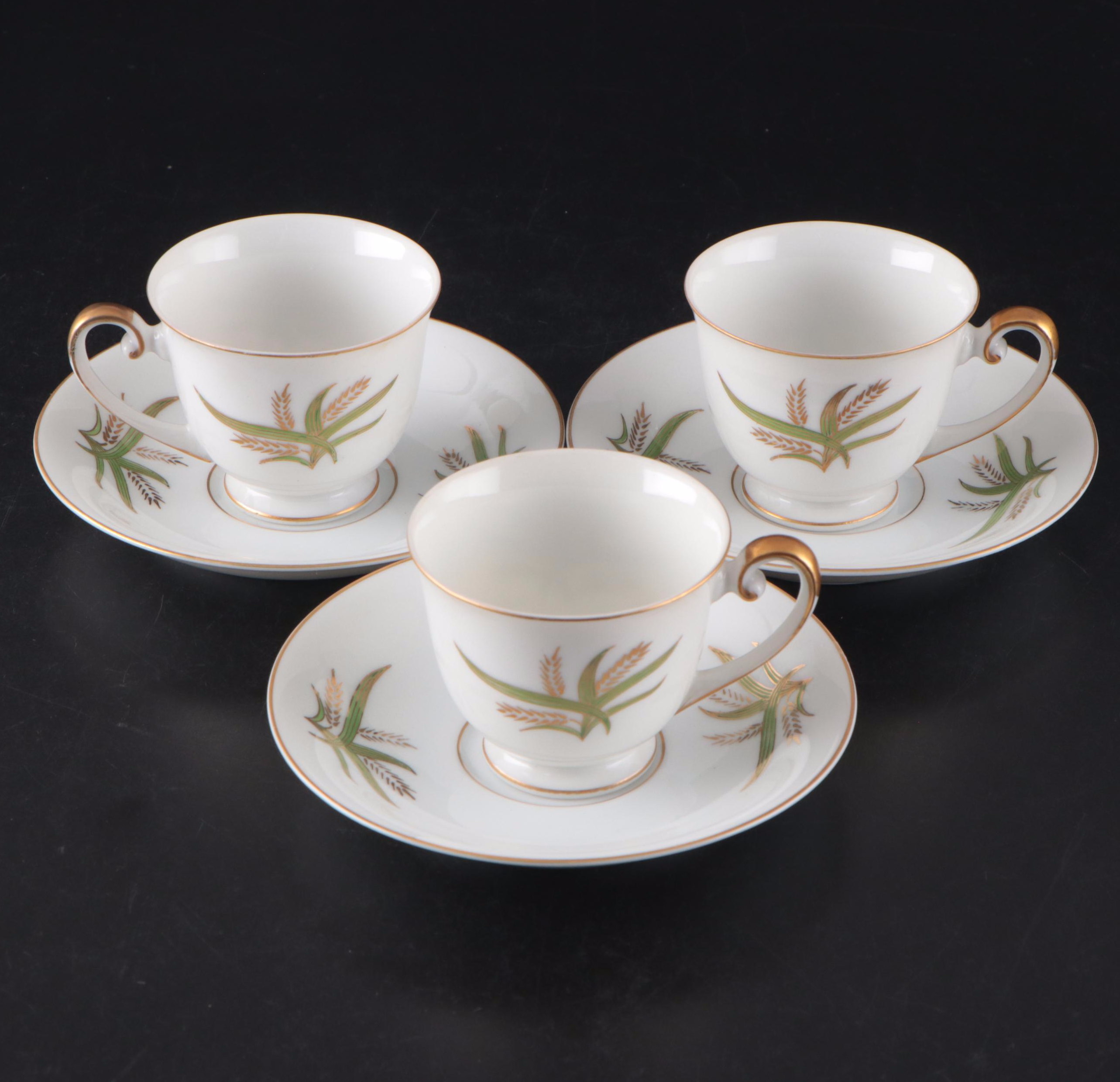 Fukagawa Arita "Wheat" Porcelain Teapot, Creamer, Sugar Bowl and More